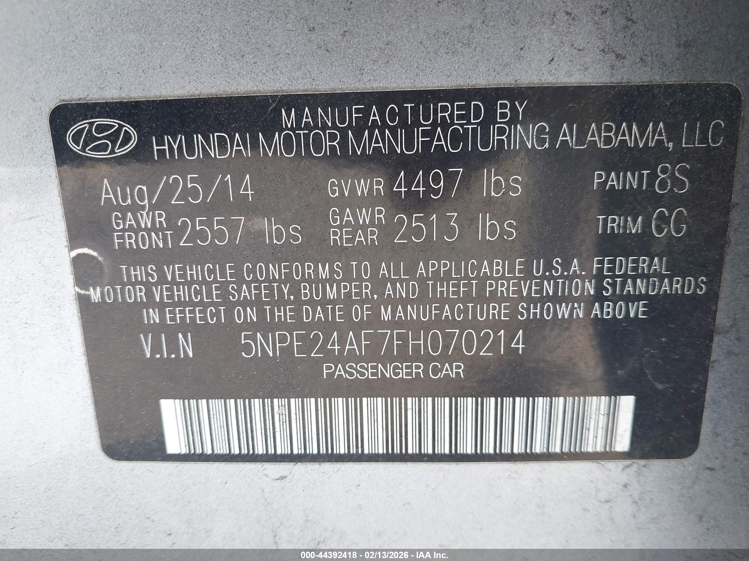 HYUNDAI SONATA image 9