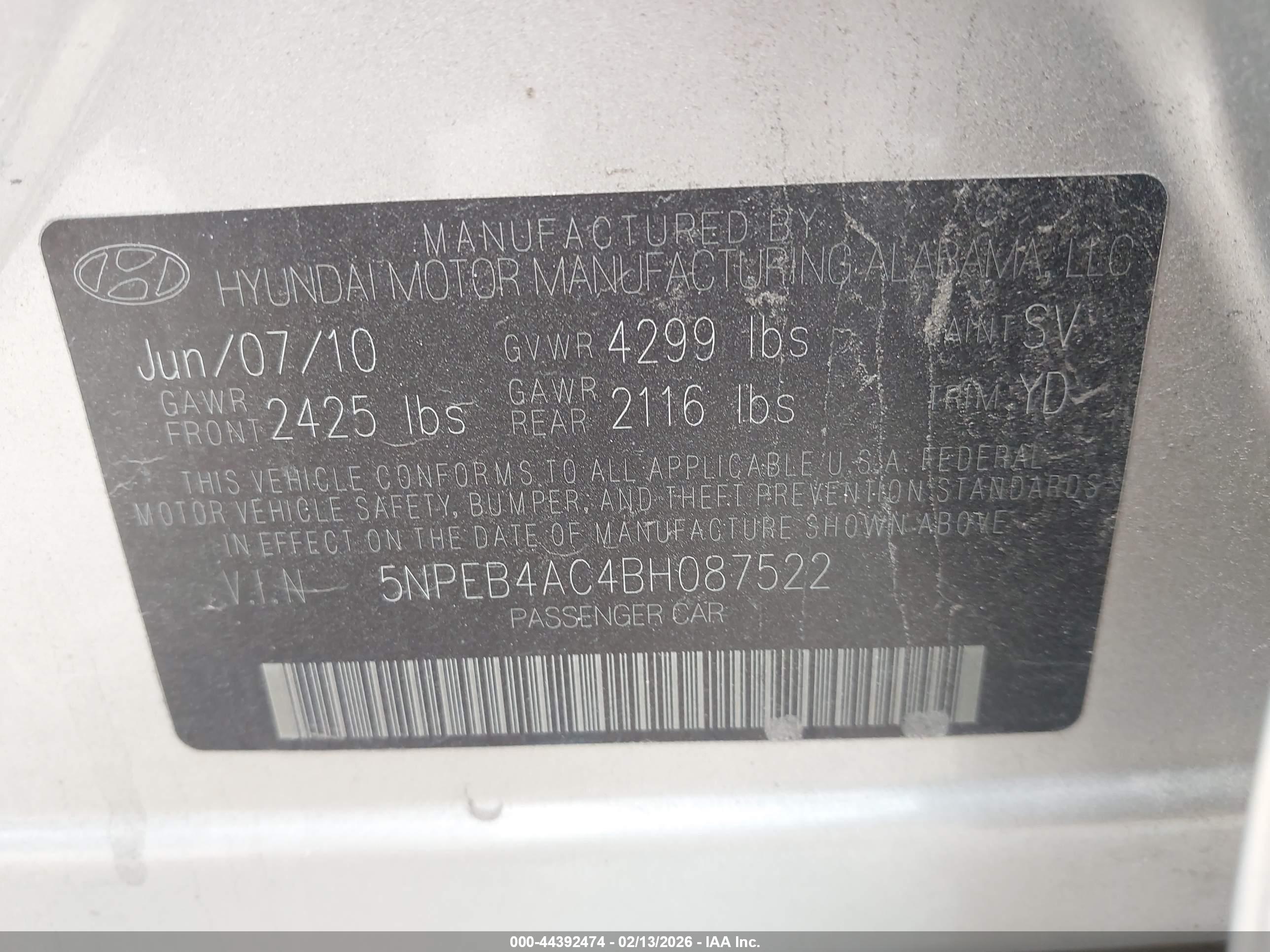 HYUNDAI SONATA image 9