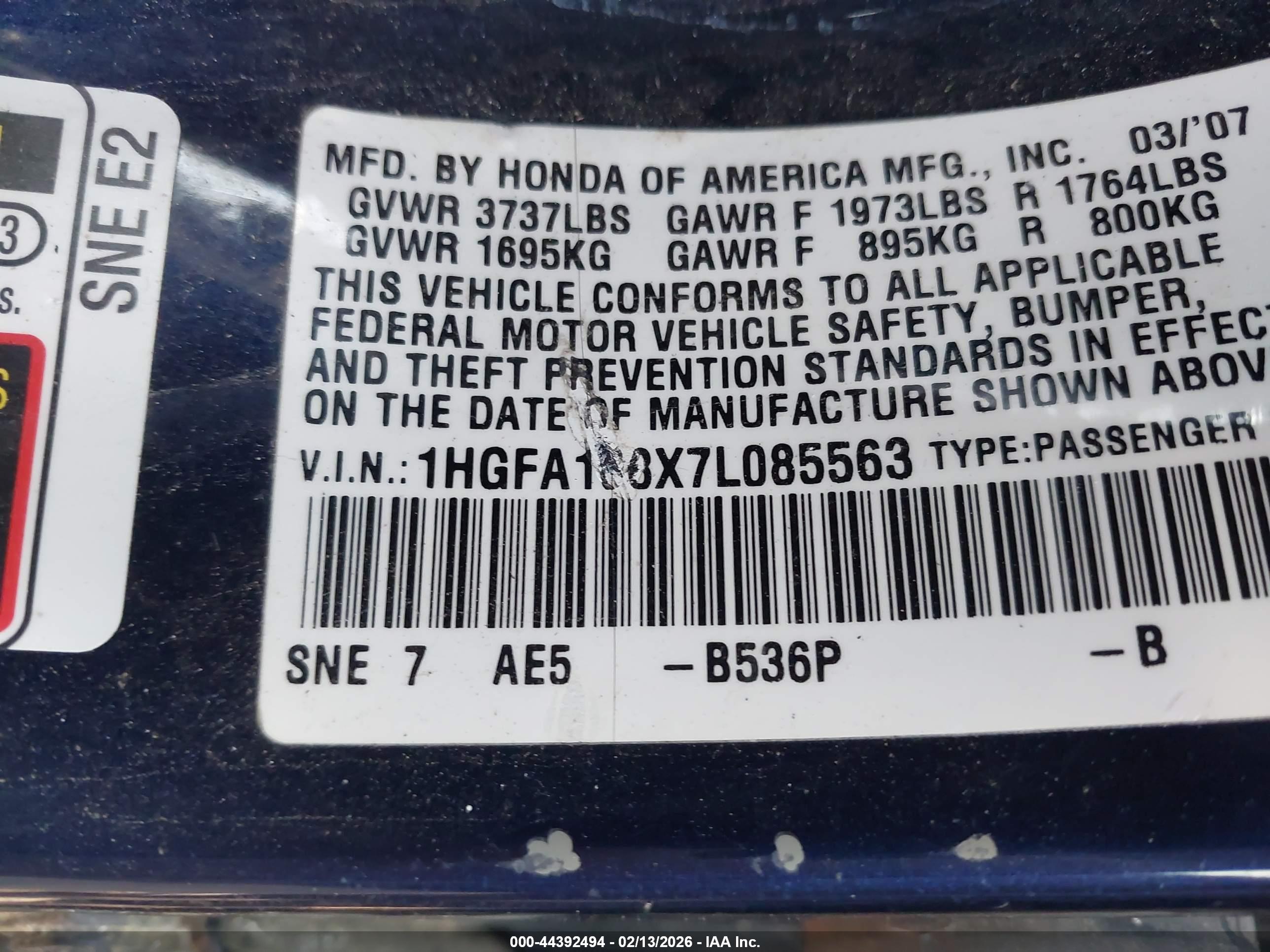 HONDA CIVIC image 9