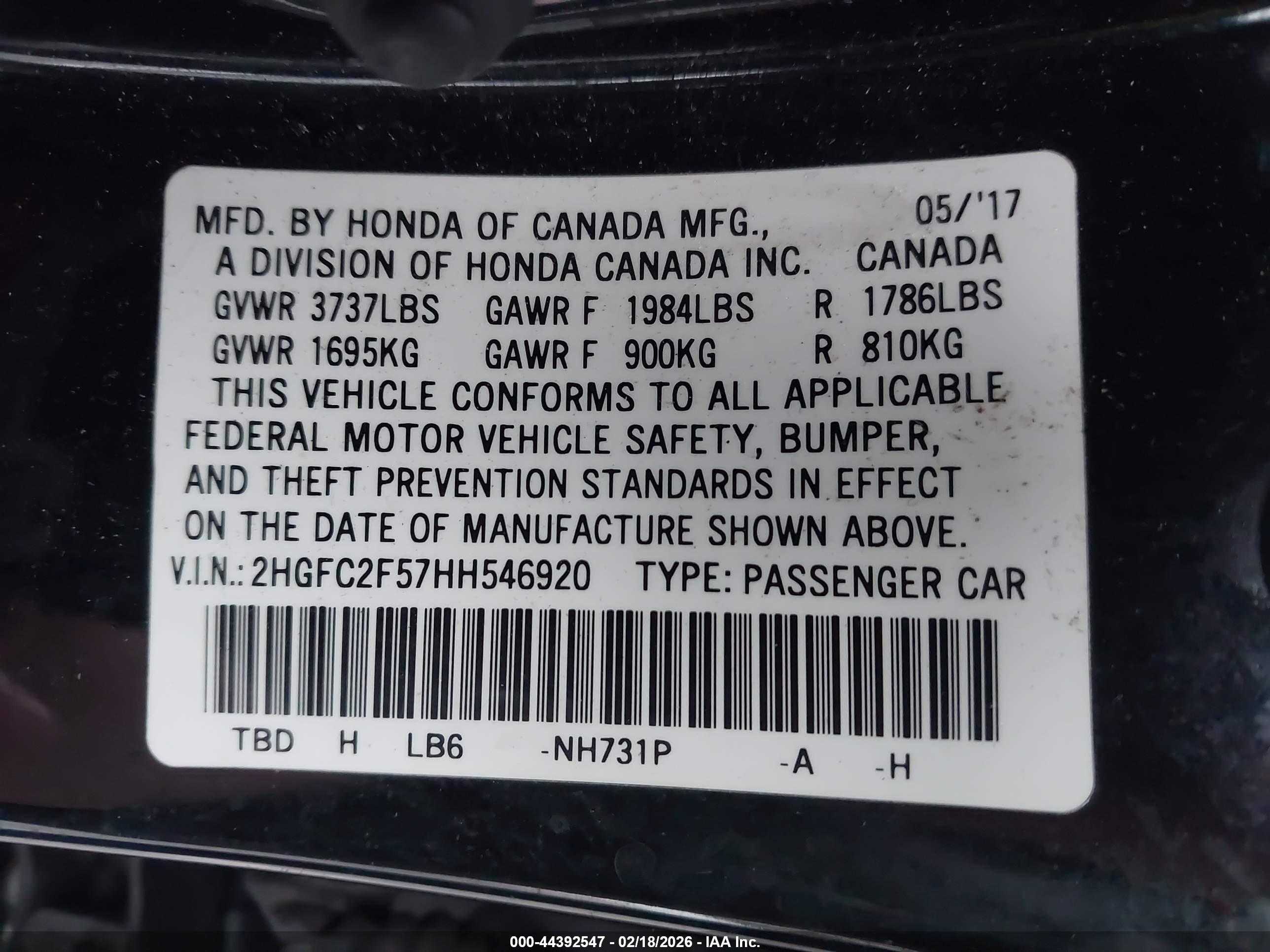 HONDA CIVIC image 9