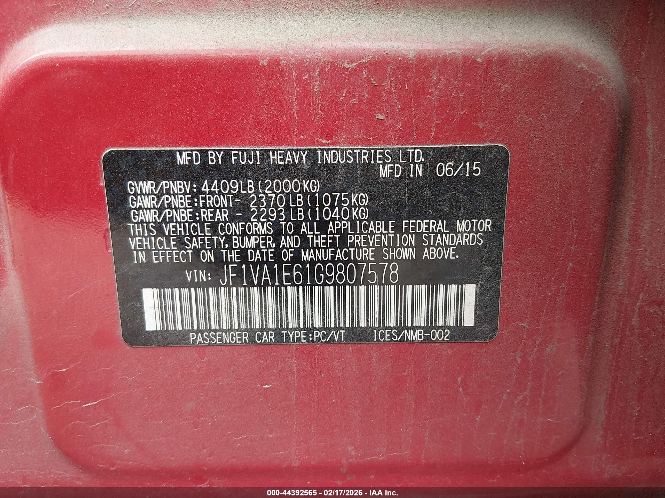 SUBARU WRX image 9