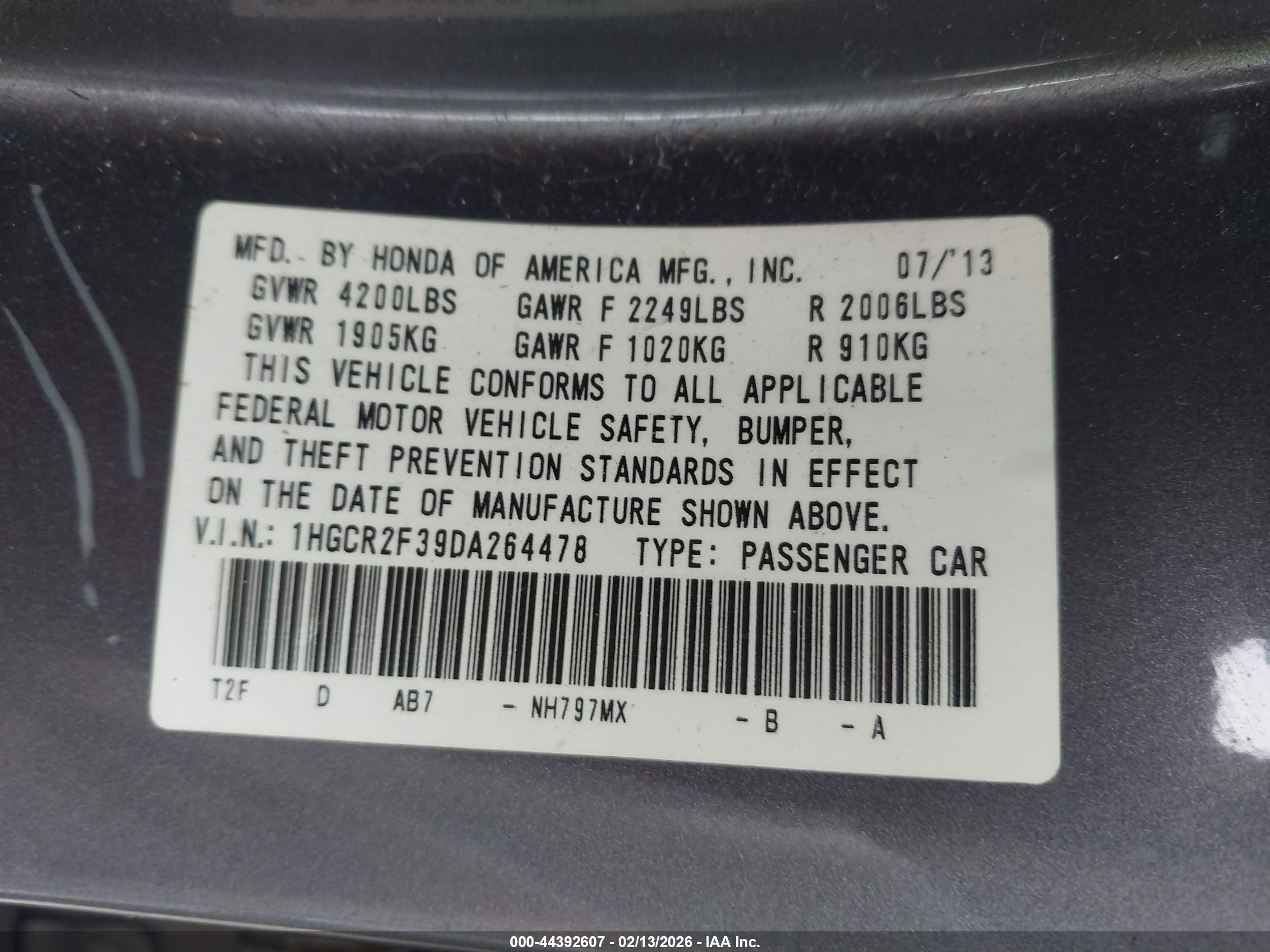 HONDA ACCORD image 9