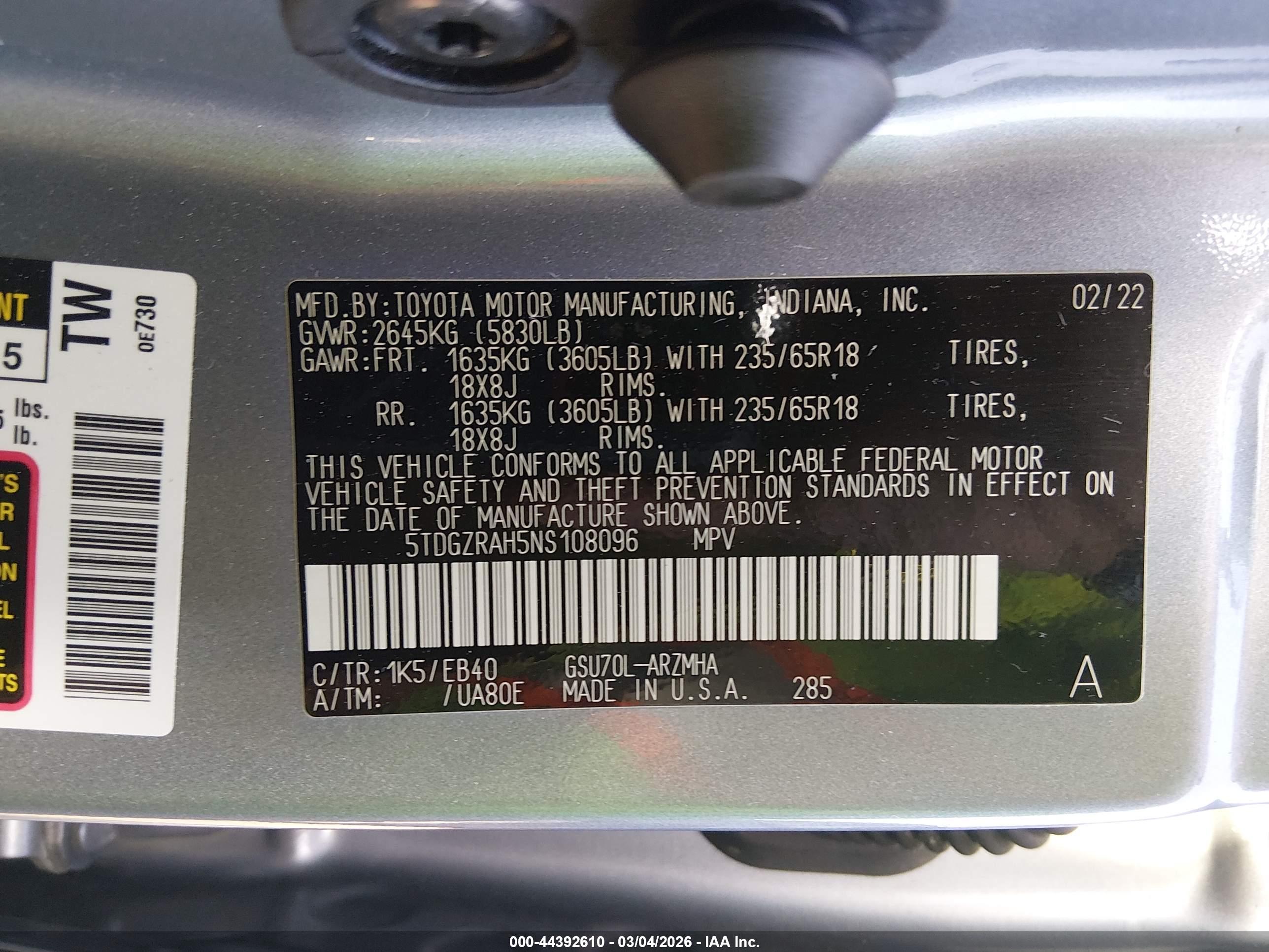 TOYOTA HIGHLANDER image 9