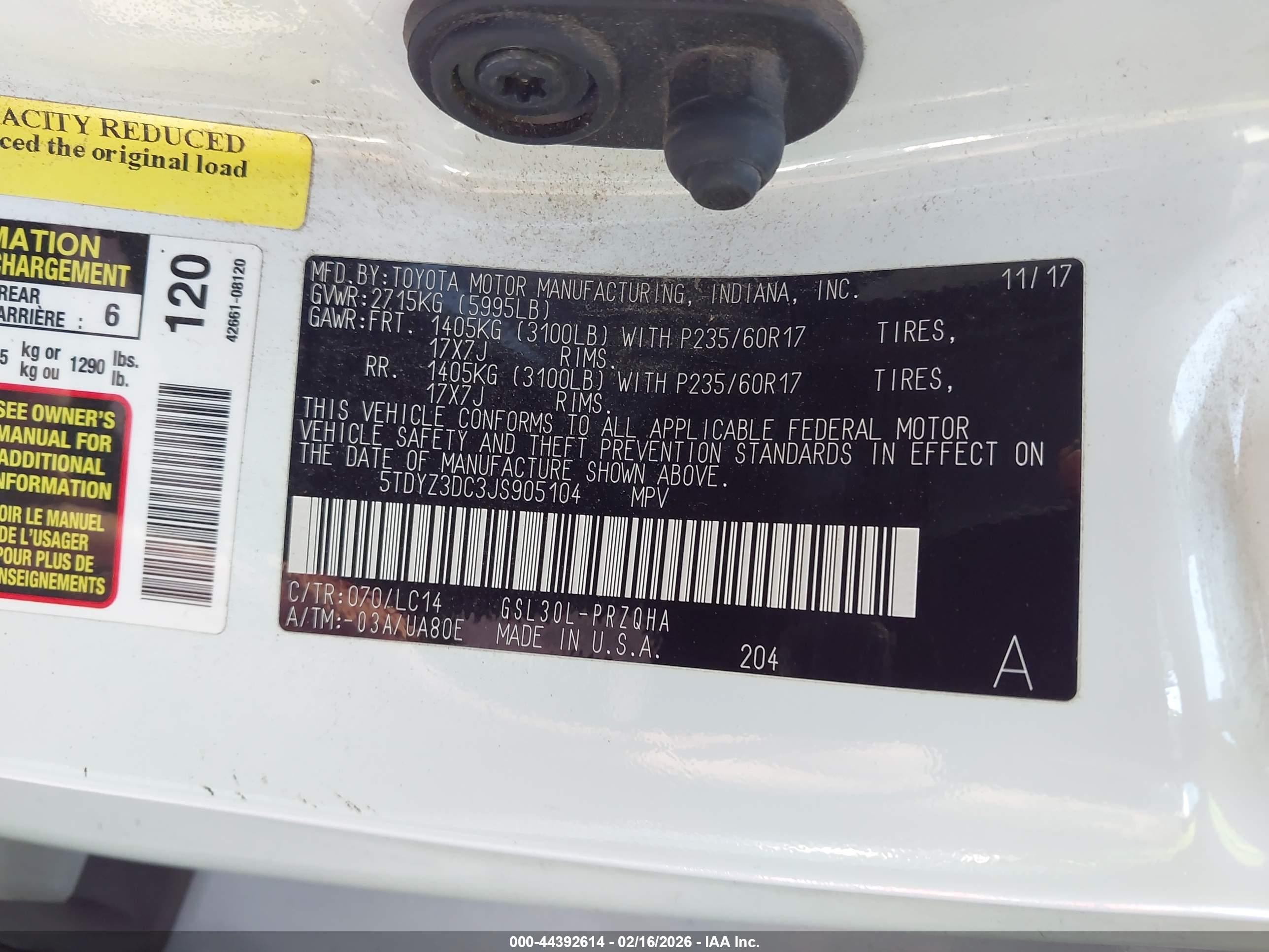 TOYOTA SIENNA image 9