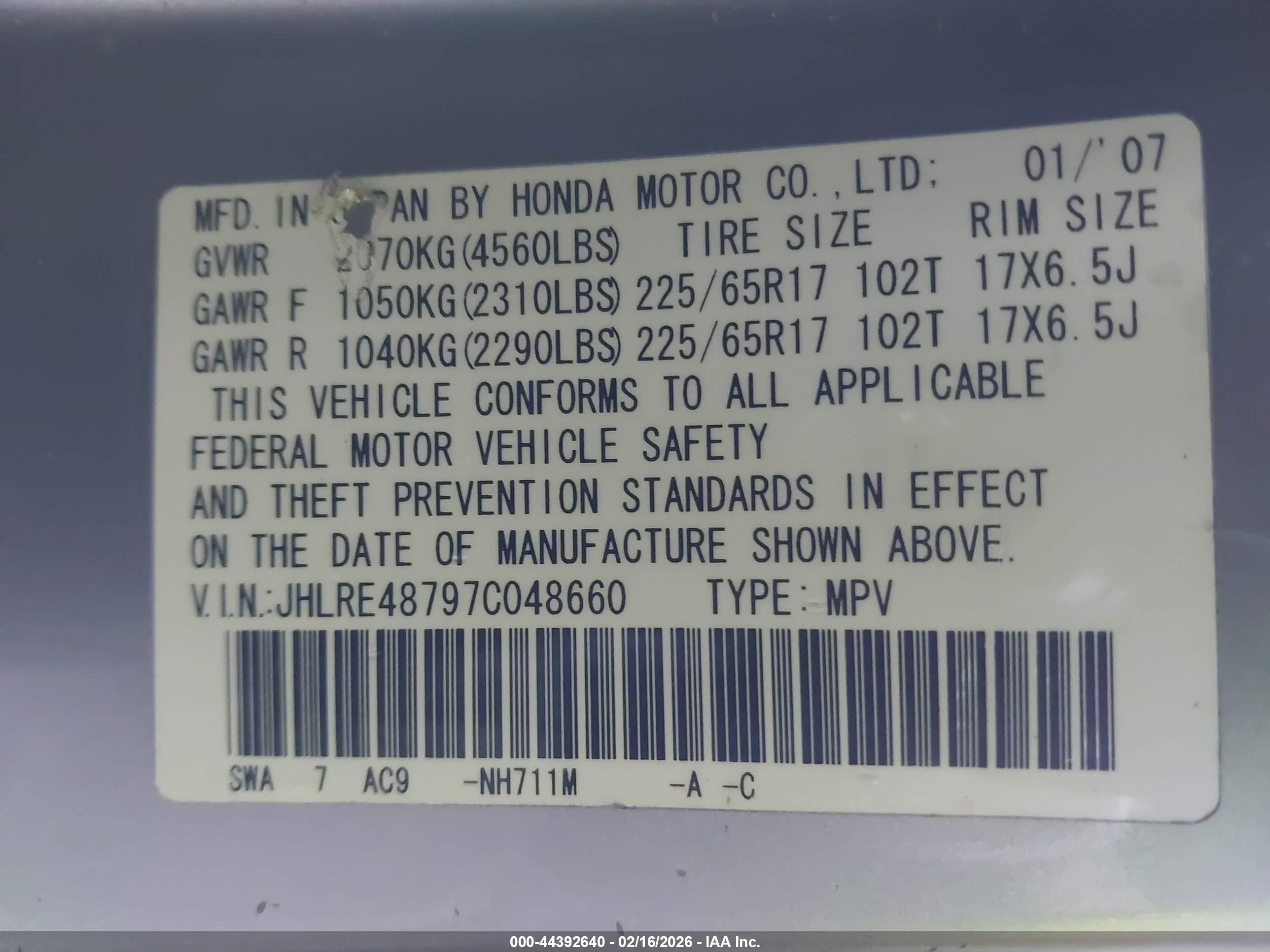 HONDA CR-V image 9