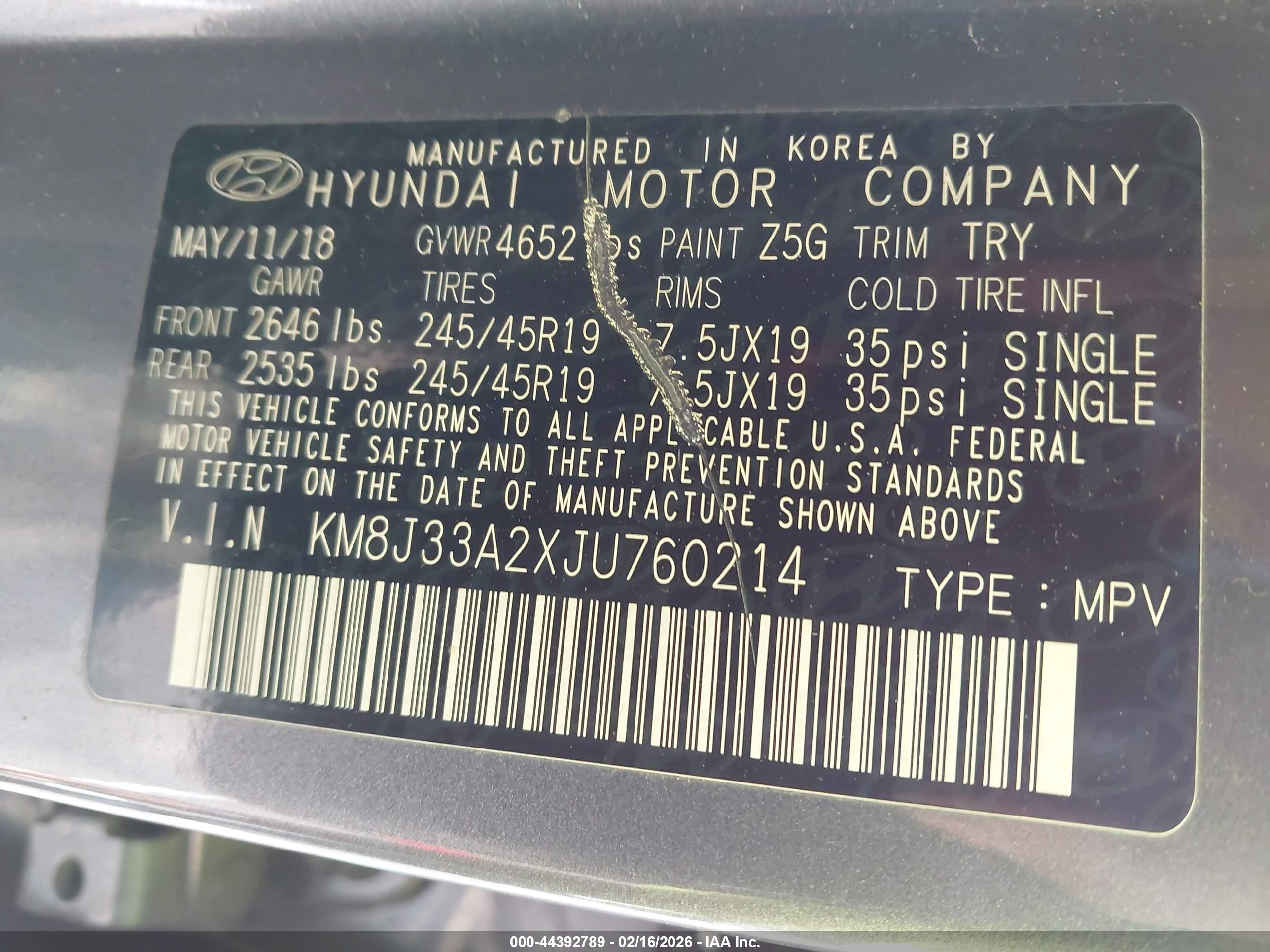 HYUNDAI TUCSON image 9