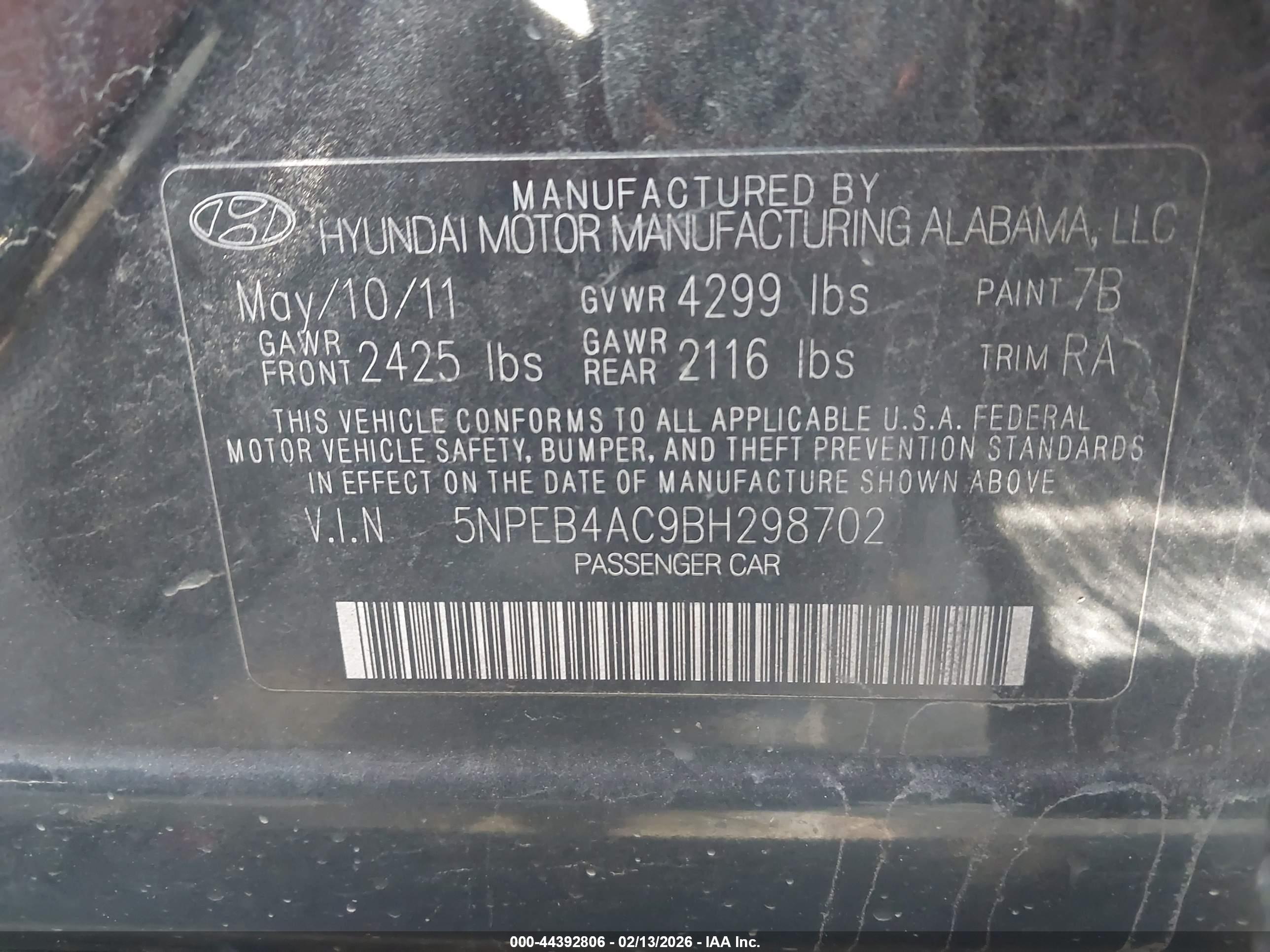 HYUNDAI SONATA image 9