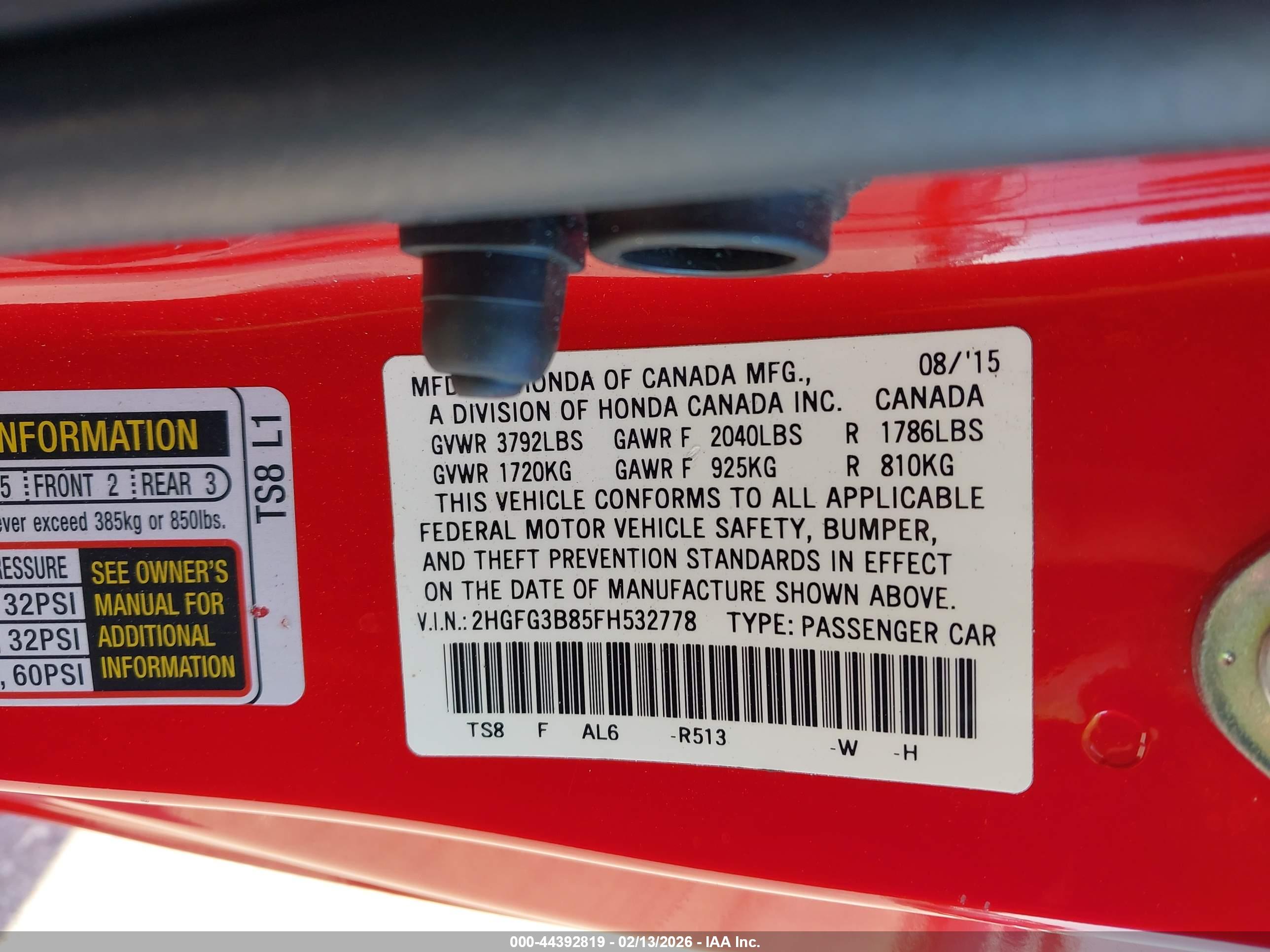 HONDA CIVIC image 9
