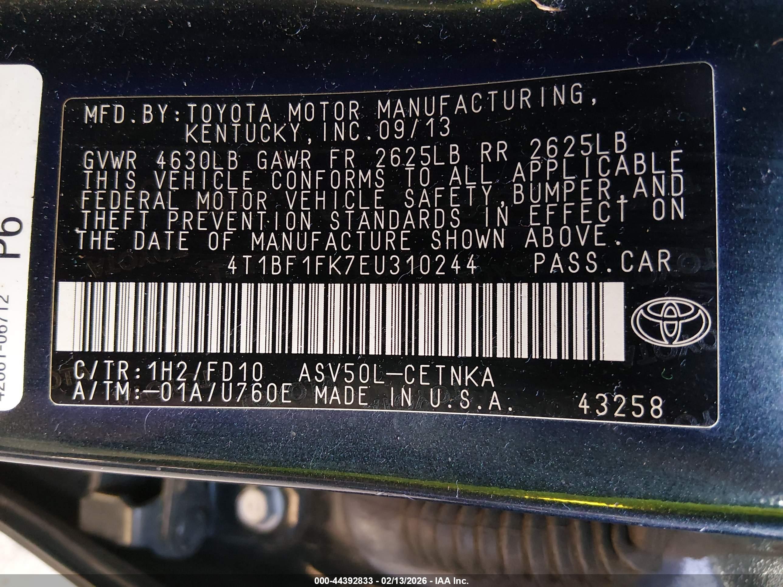 TOYOTA CAMRY image 9
