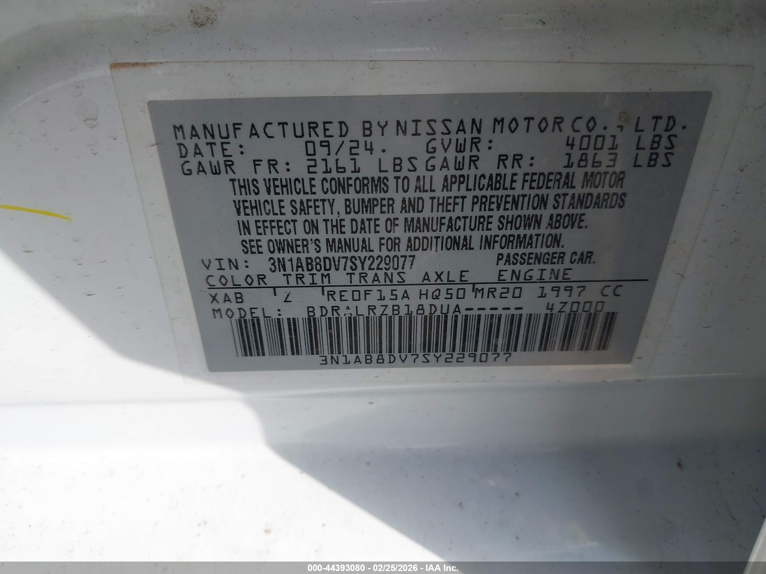NISSAN SENTRA image 9