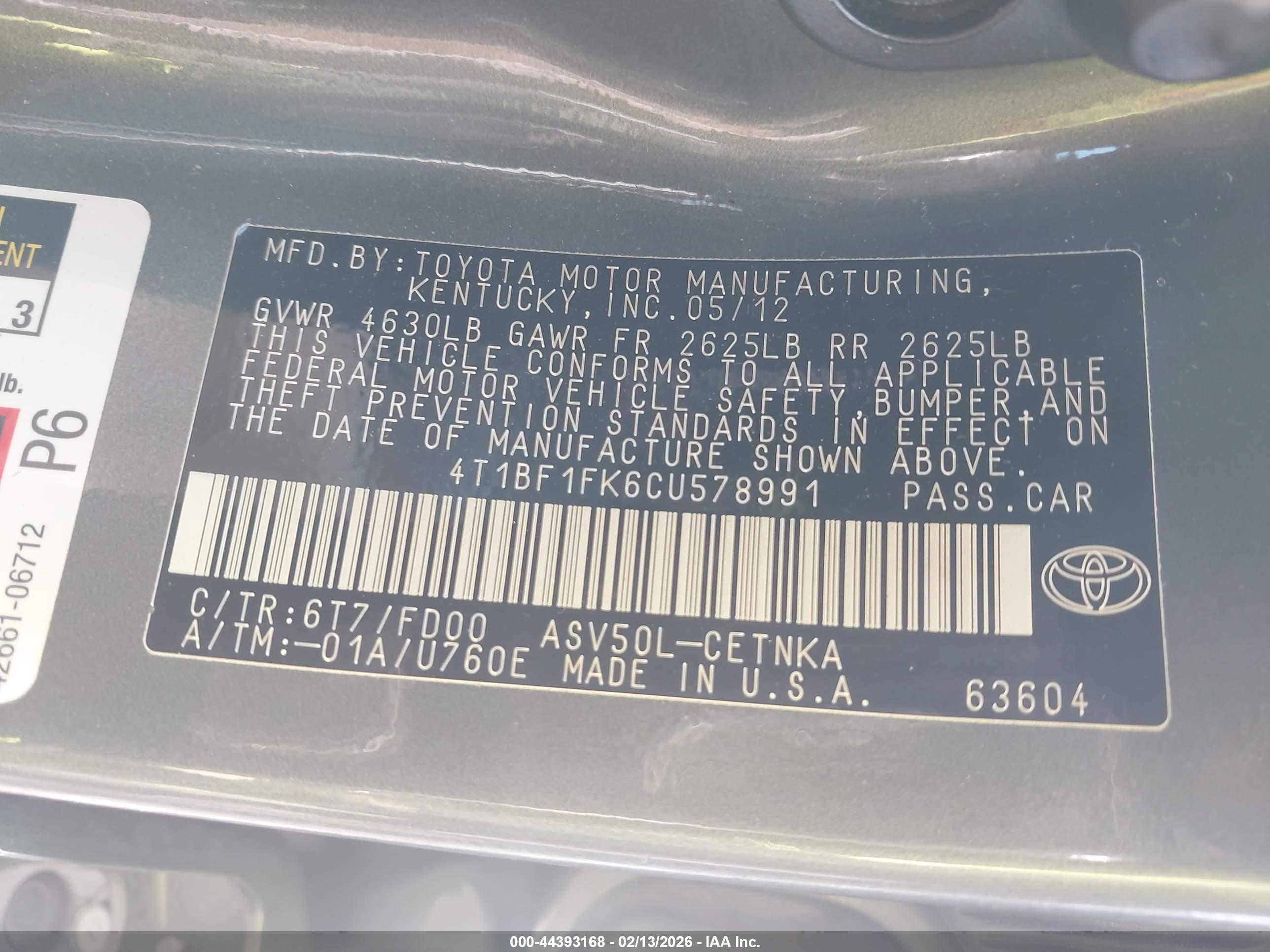 TOYOTA CAMRY image 9