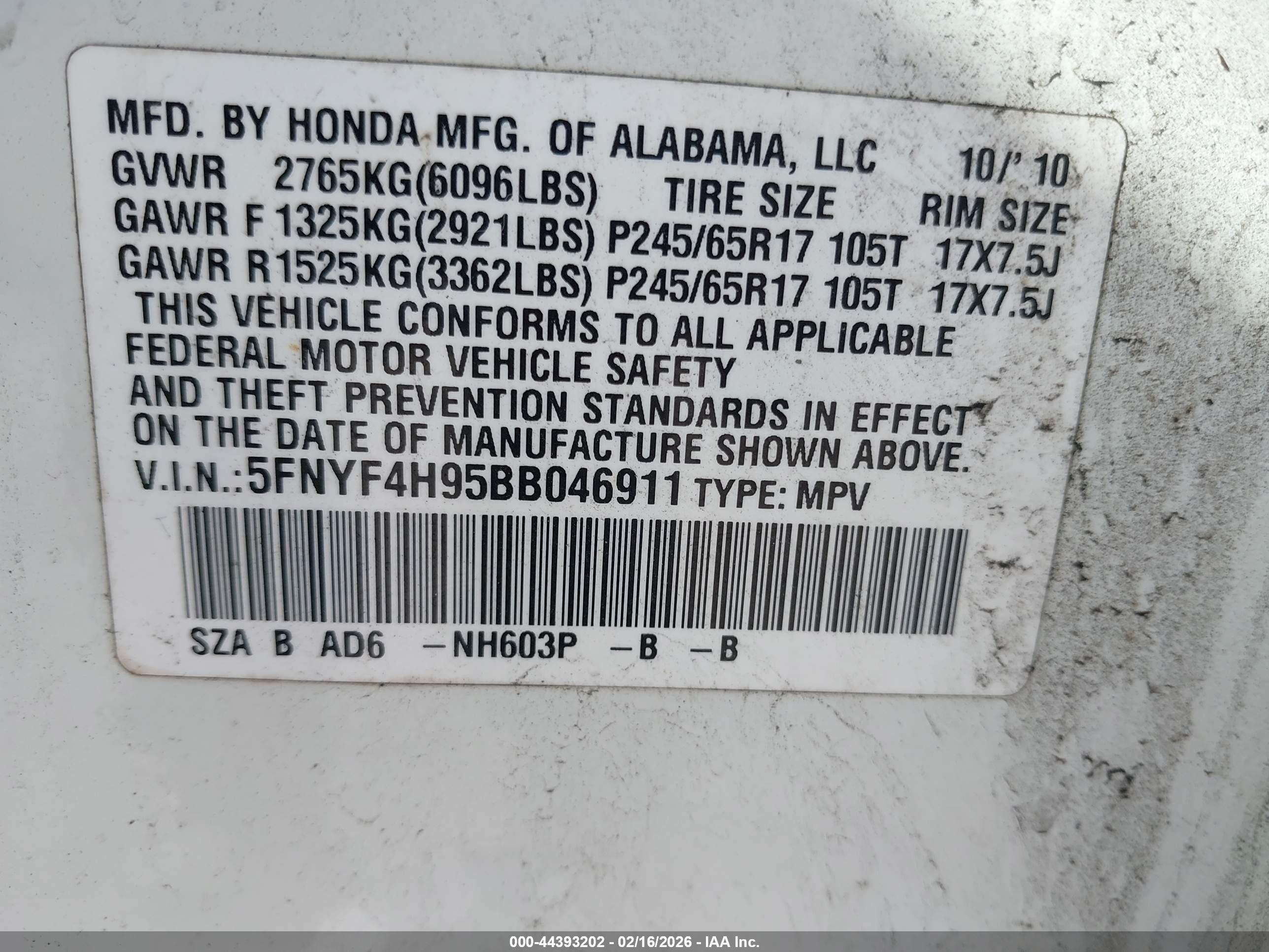 HONDA PILOT image 9