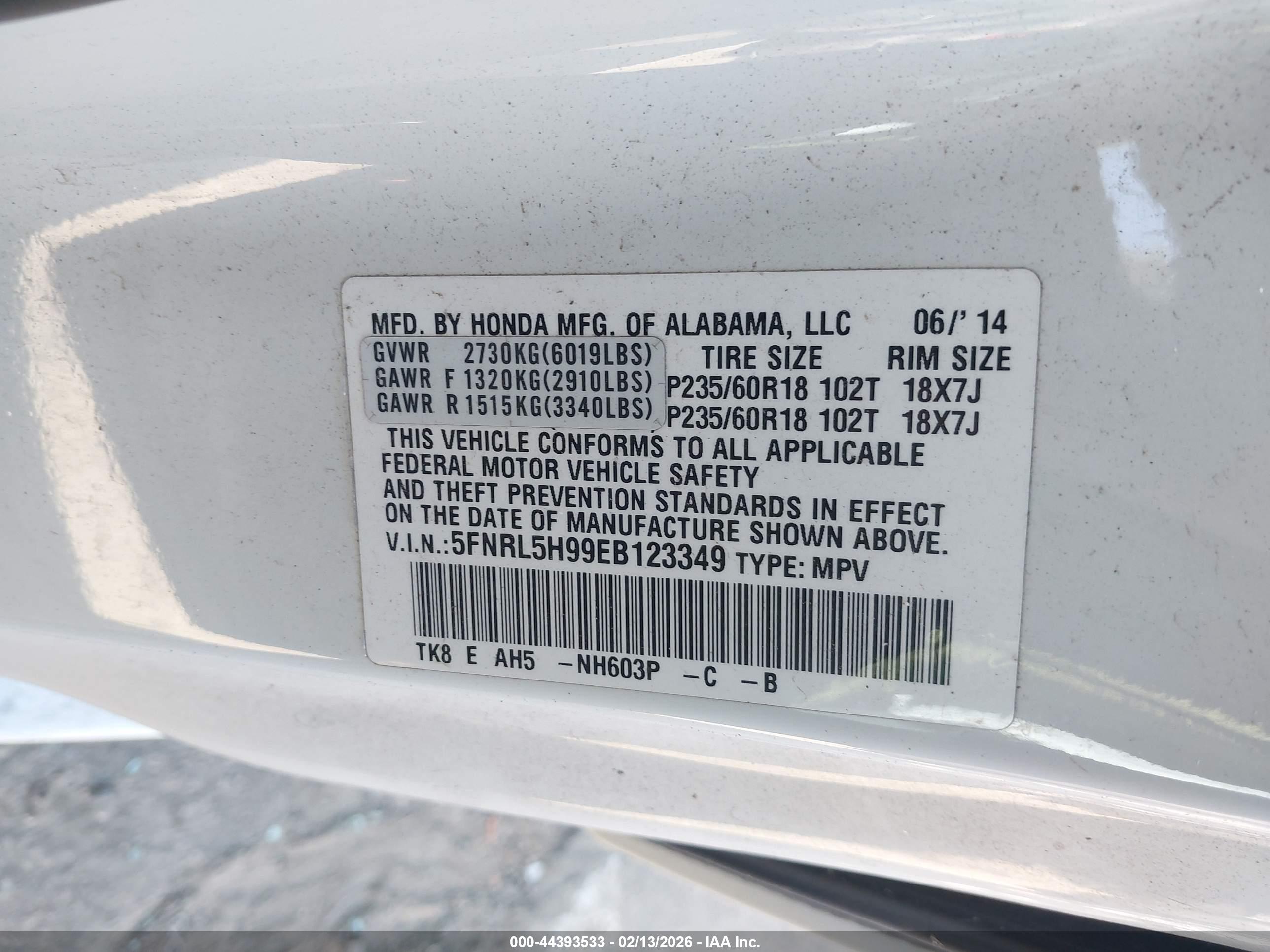 HONDA ODYSSEY image 9