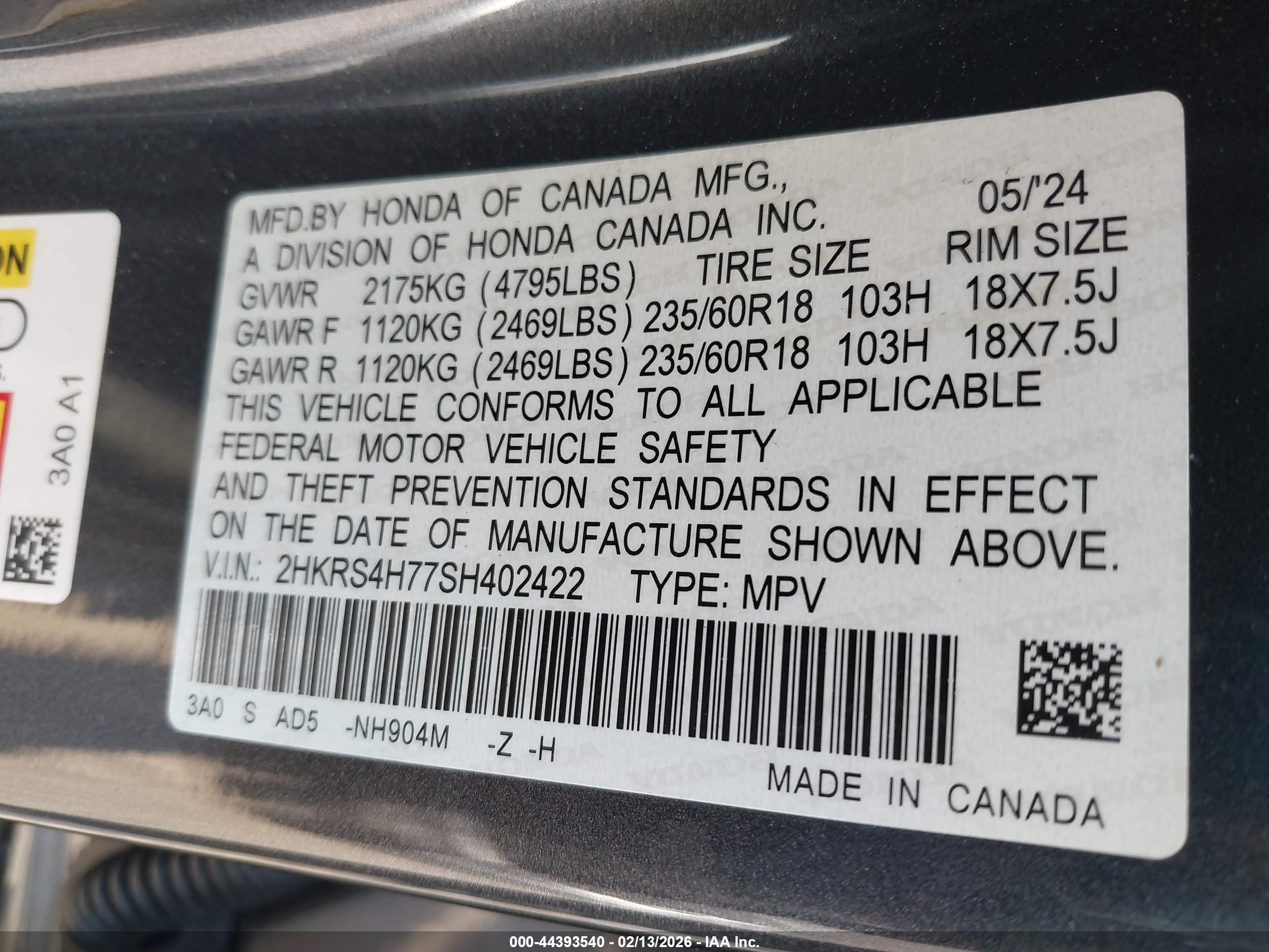 HONDA CR-V image 9