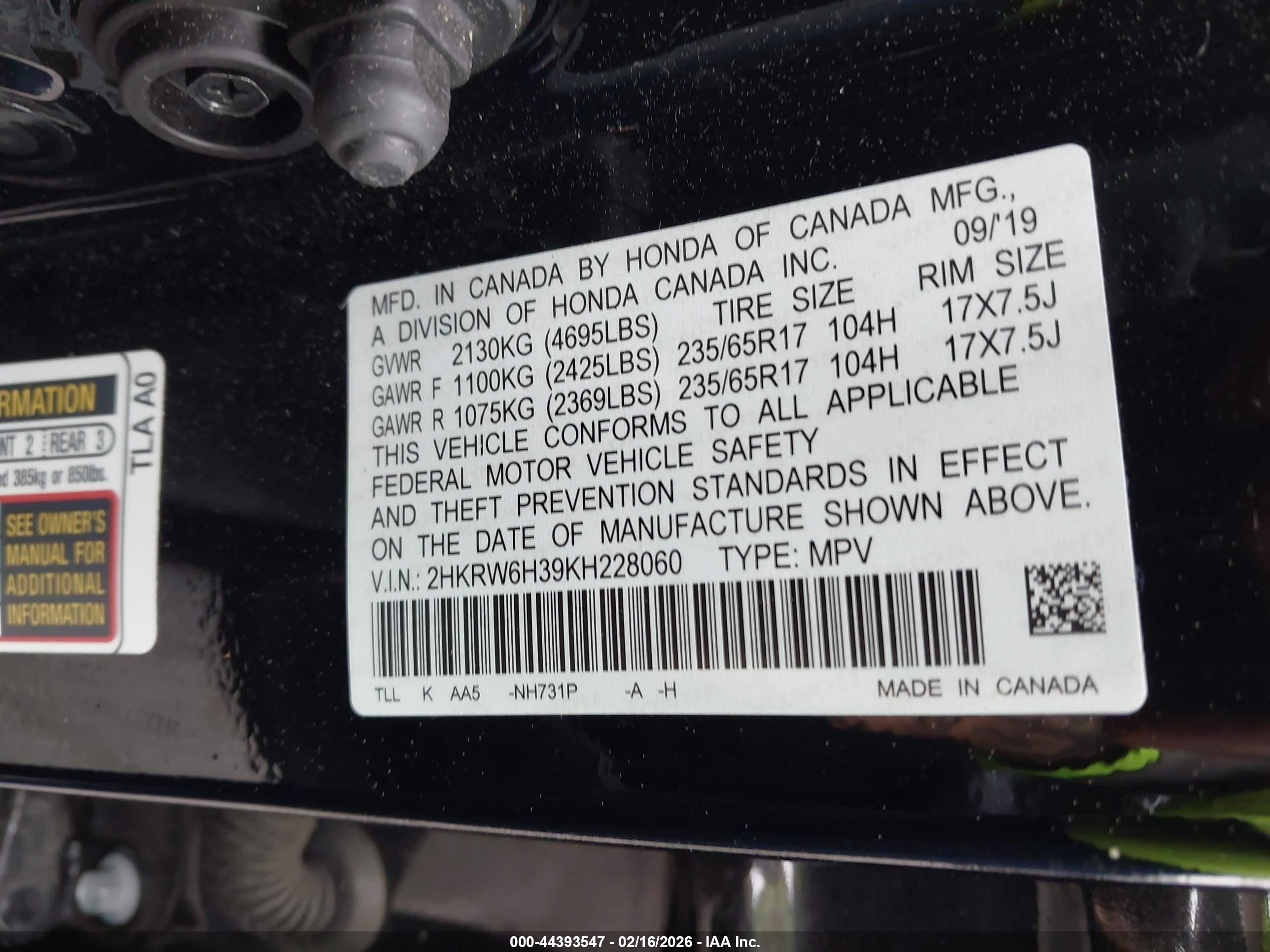 HONDA CR-V image 9