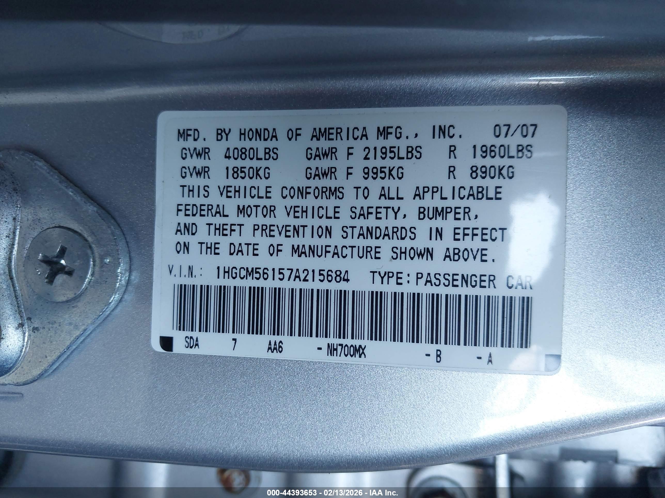 HONDA ACCORD image 9