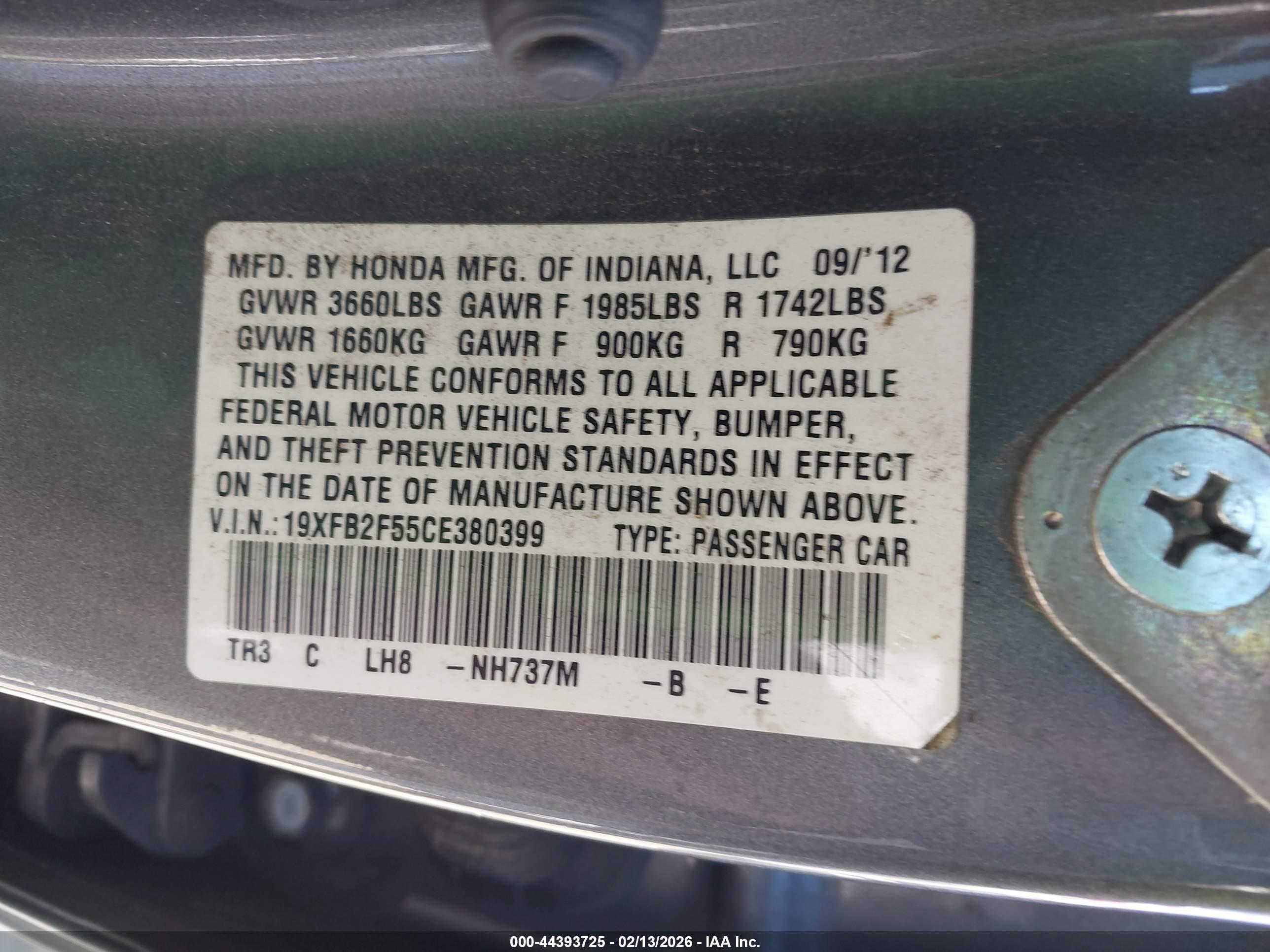 HONDA CIVIC image 9