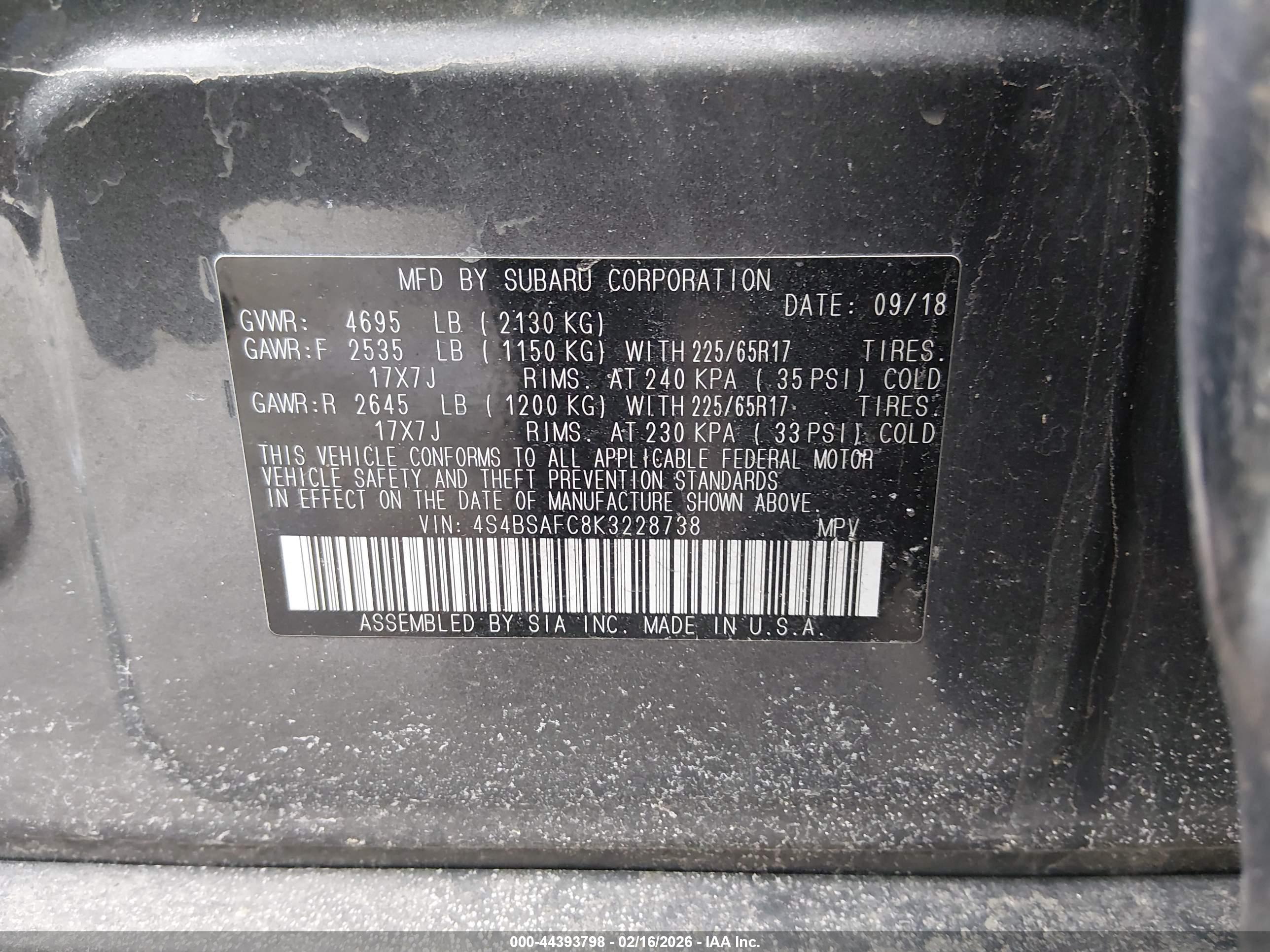 SUBARU OUTBACK image 9