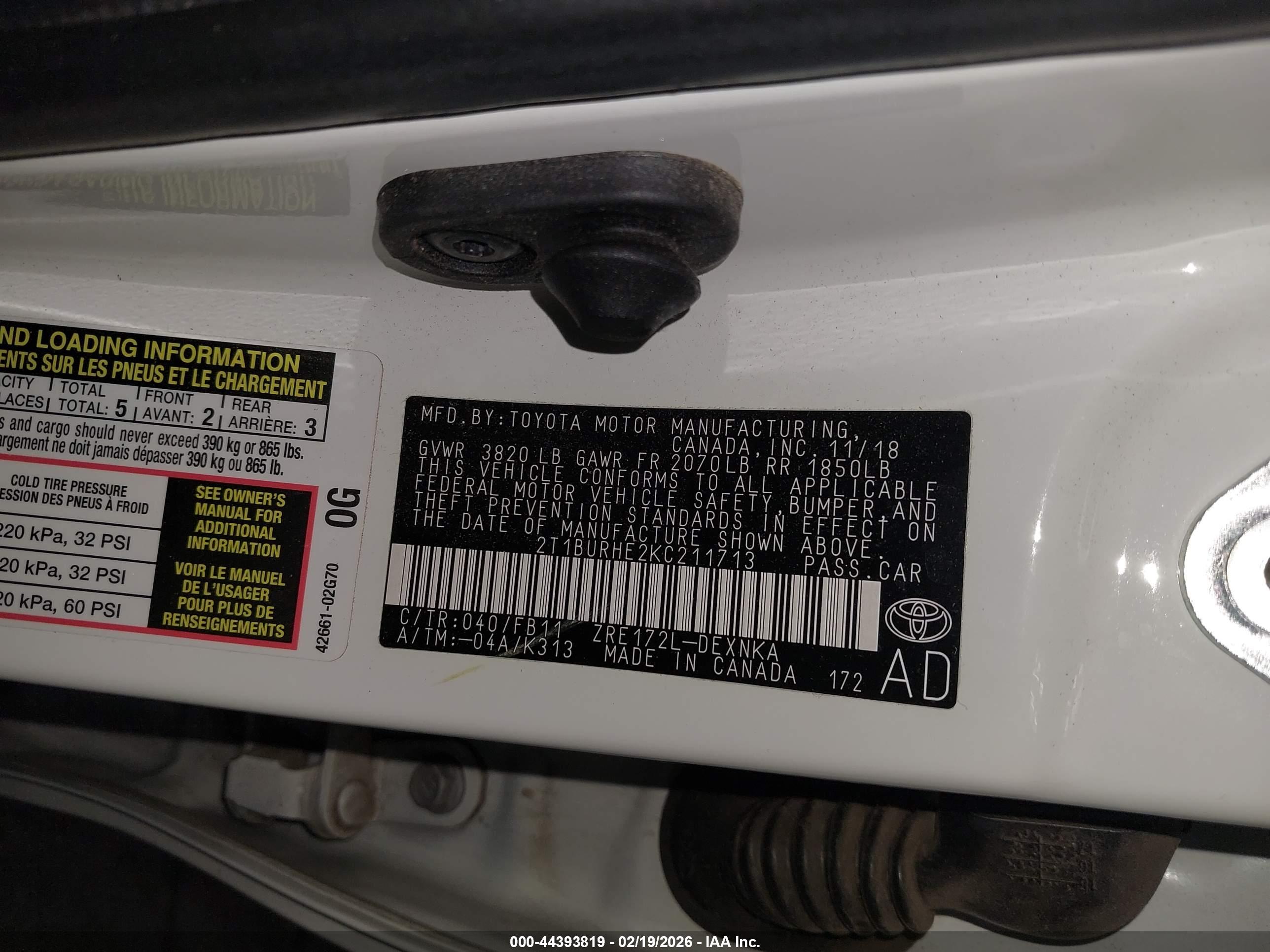 TOYOTA COROLLA image 9