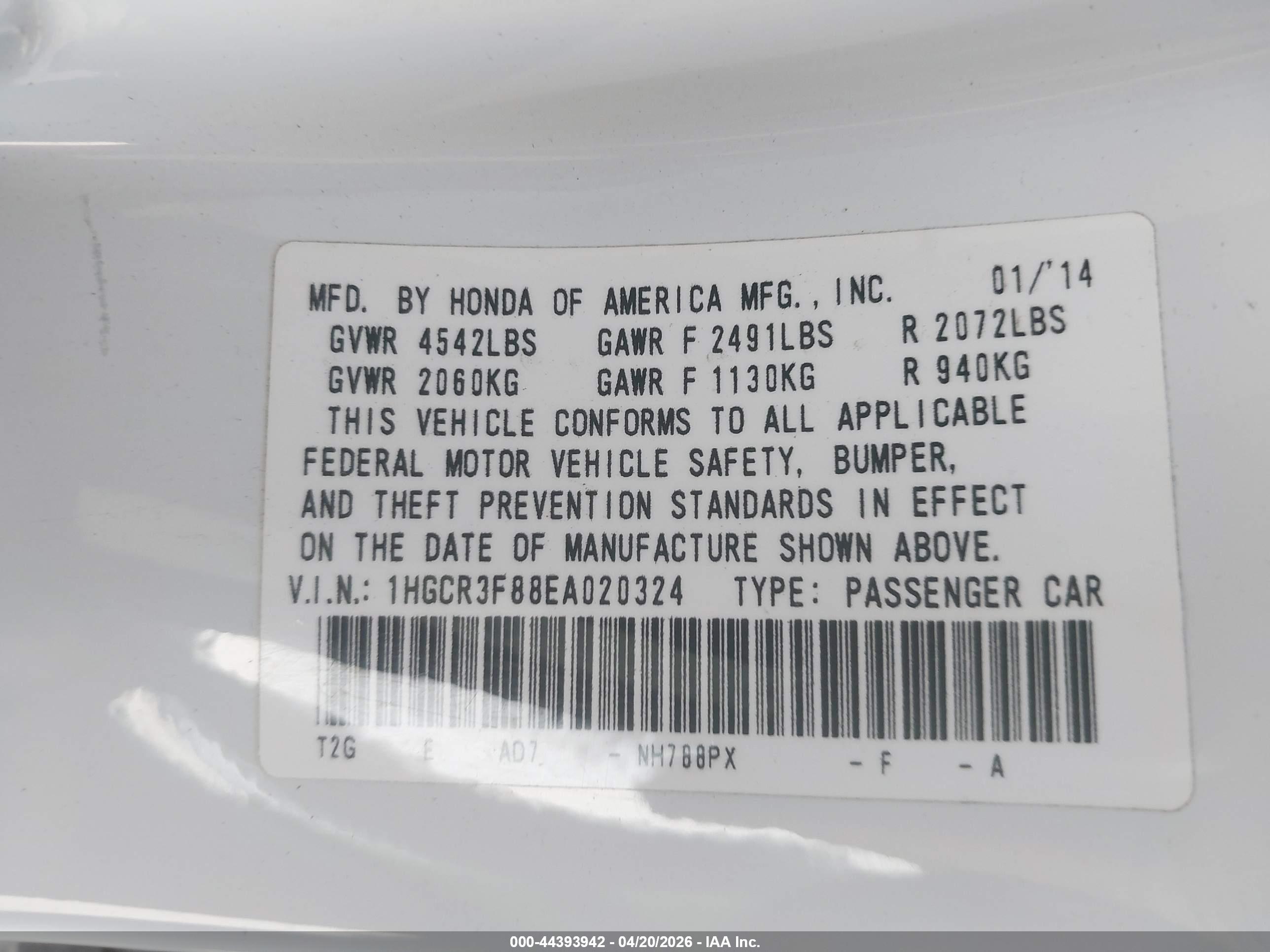 HONDA ACCORD image 9