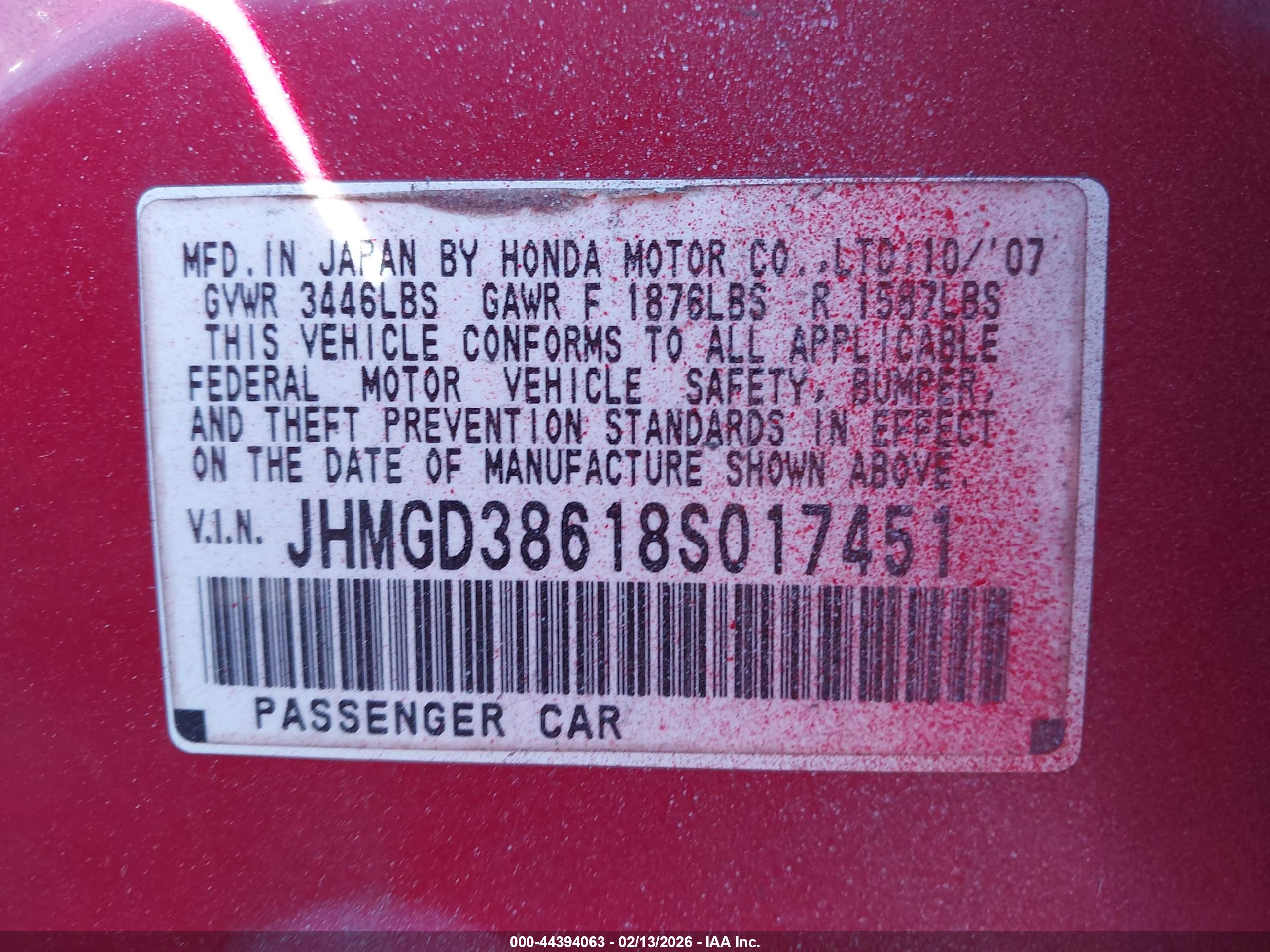 HONDA FIT image 9