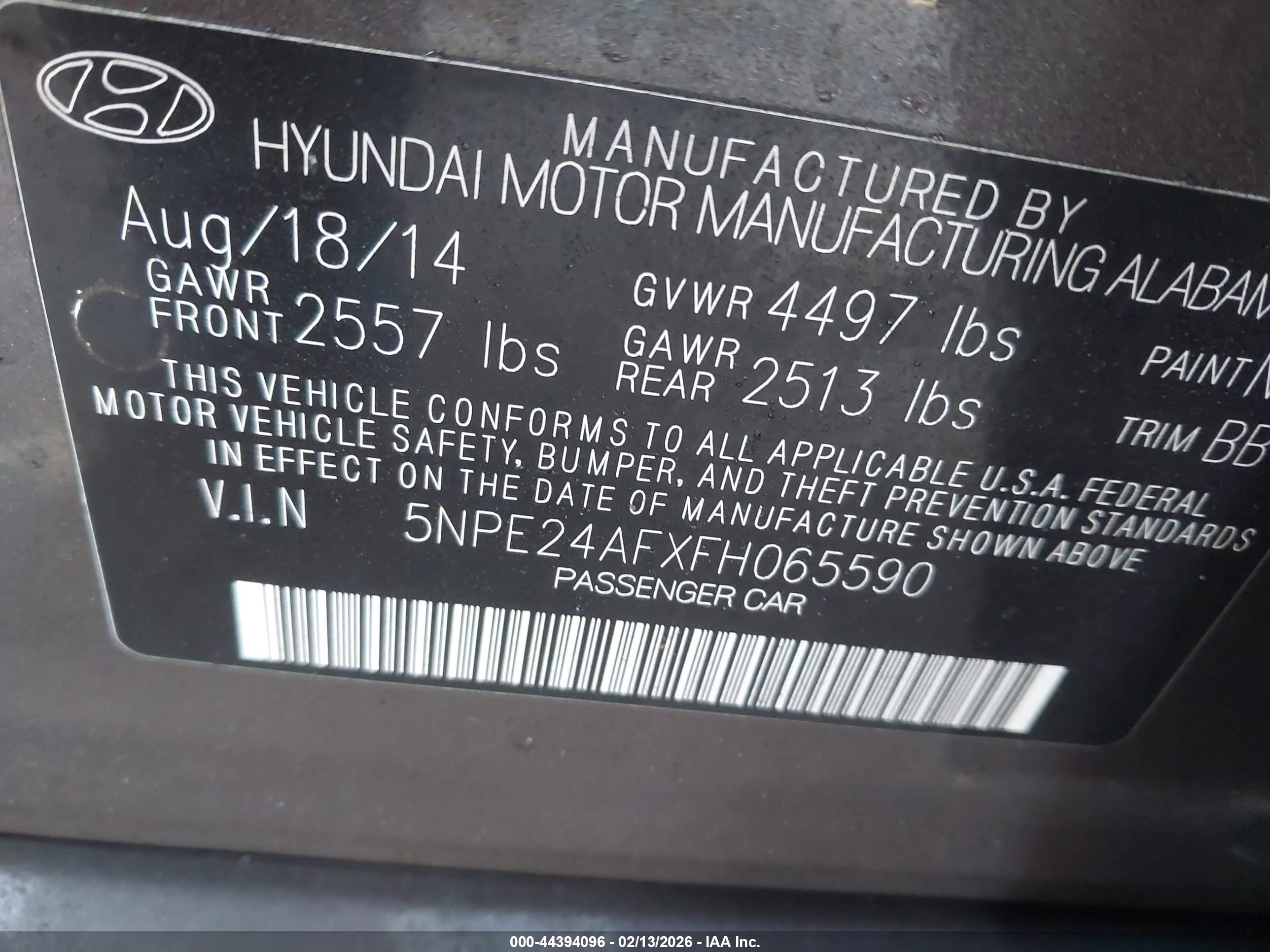 HYUNDAI SONATA image 9