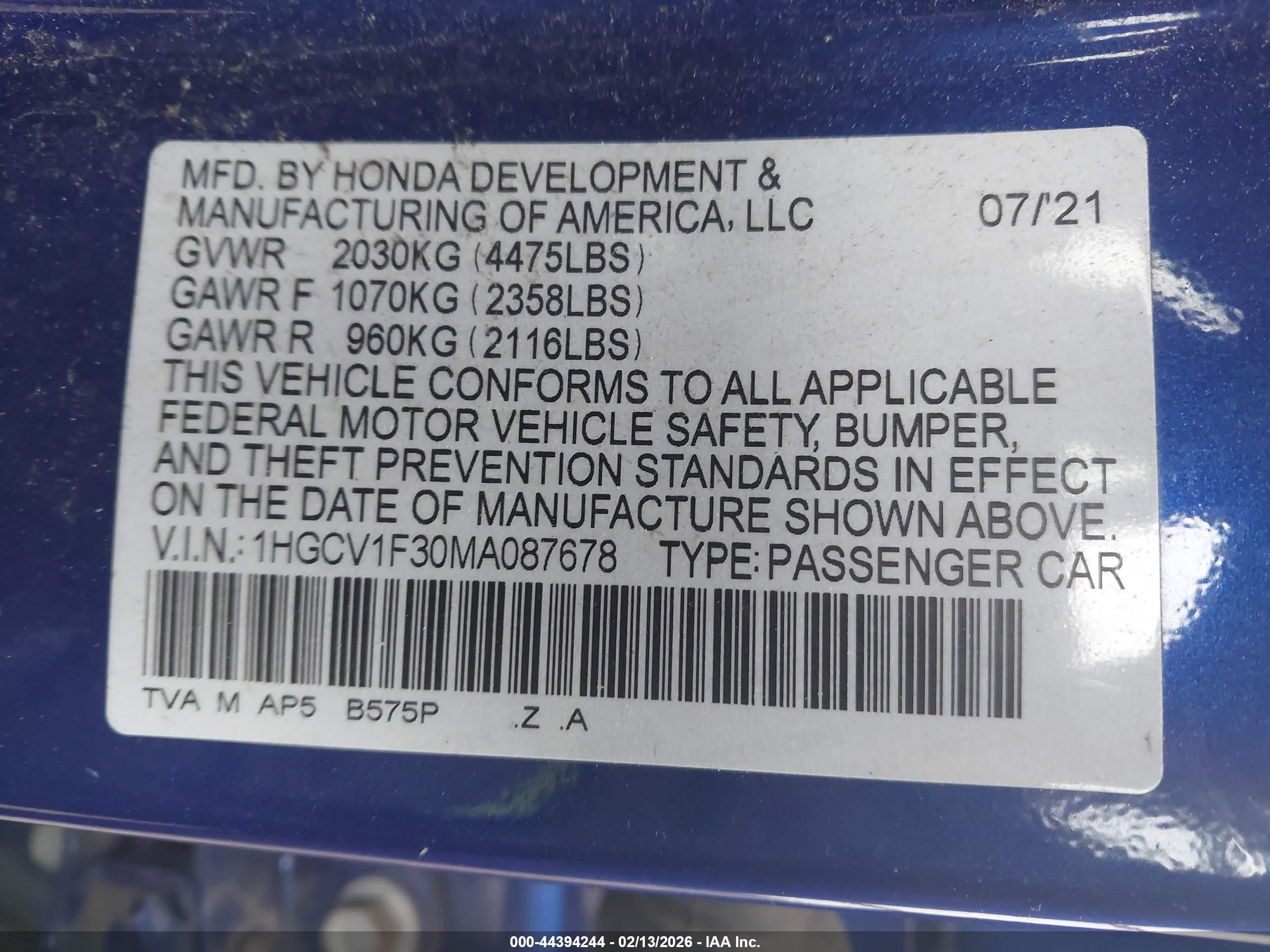 HONDA ACCORD image 9
