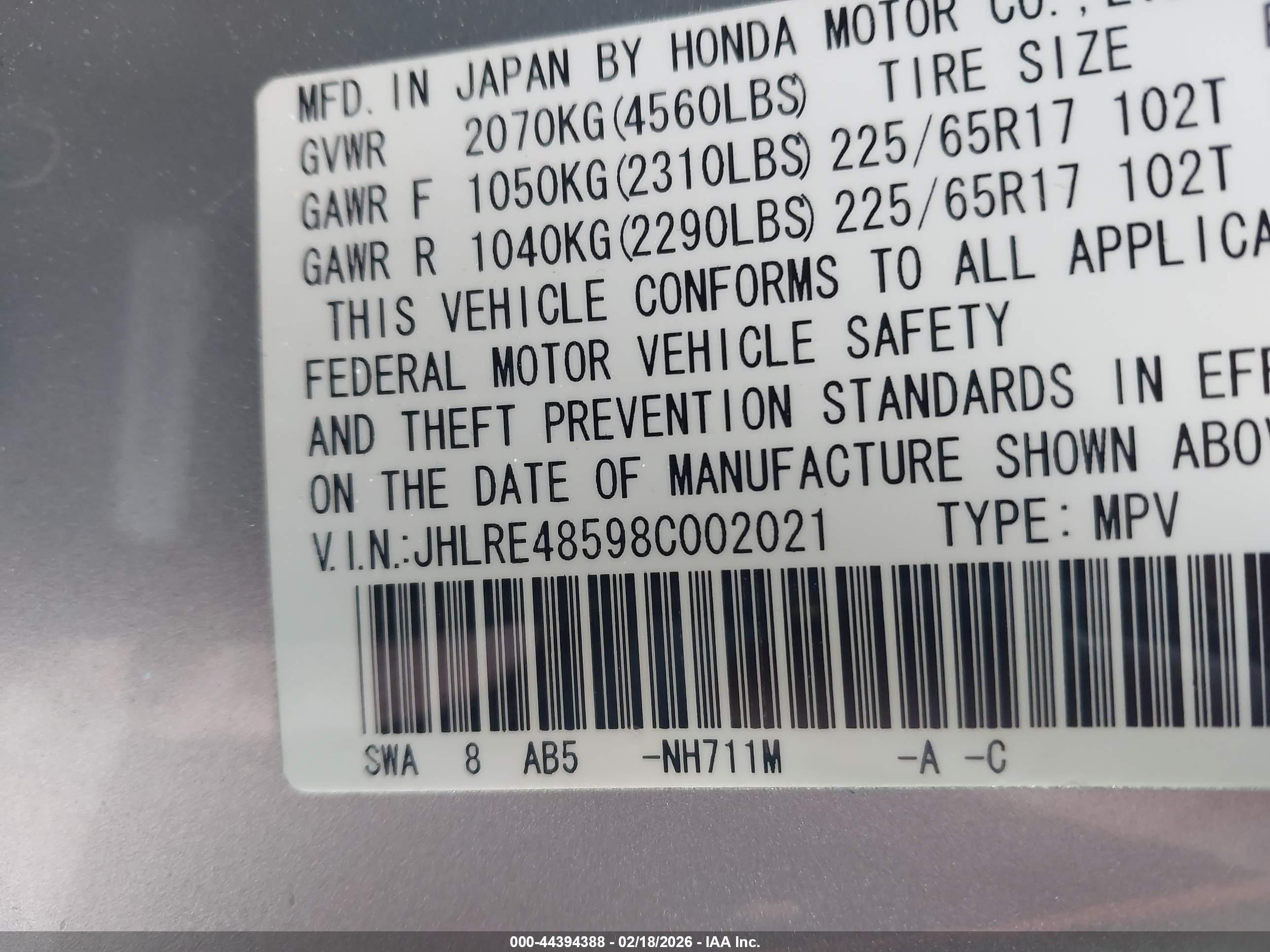 HONDA CR-V image 9