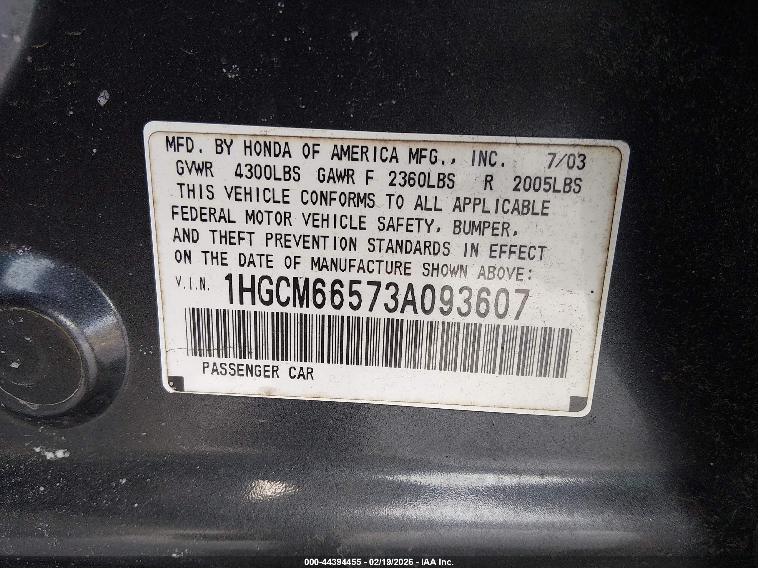 HONDA ACCORD image 9