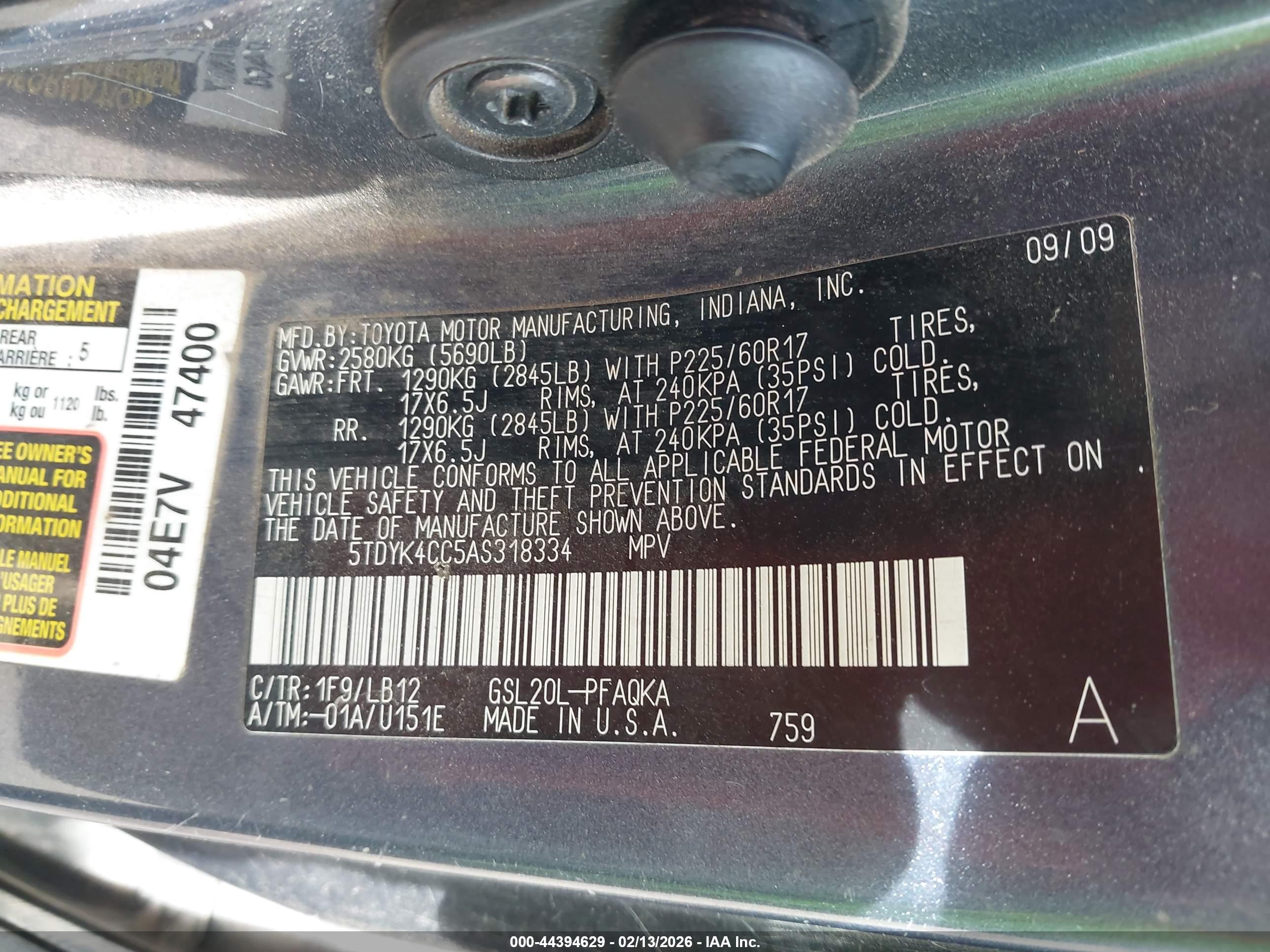 TOYOTA SIENNA image 9