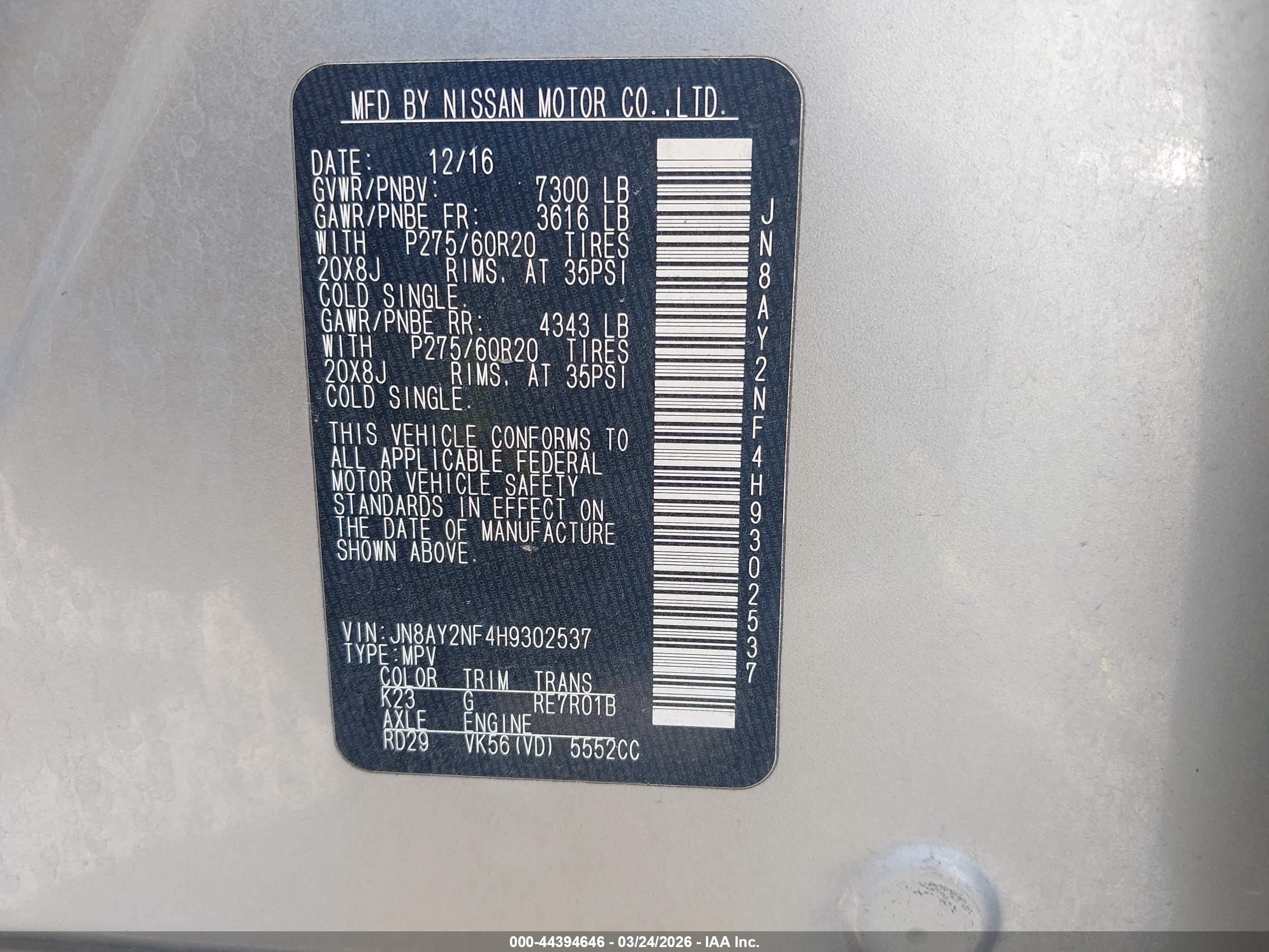 NISSAN ARMADA image 9
