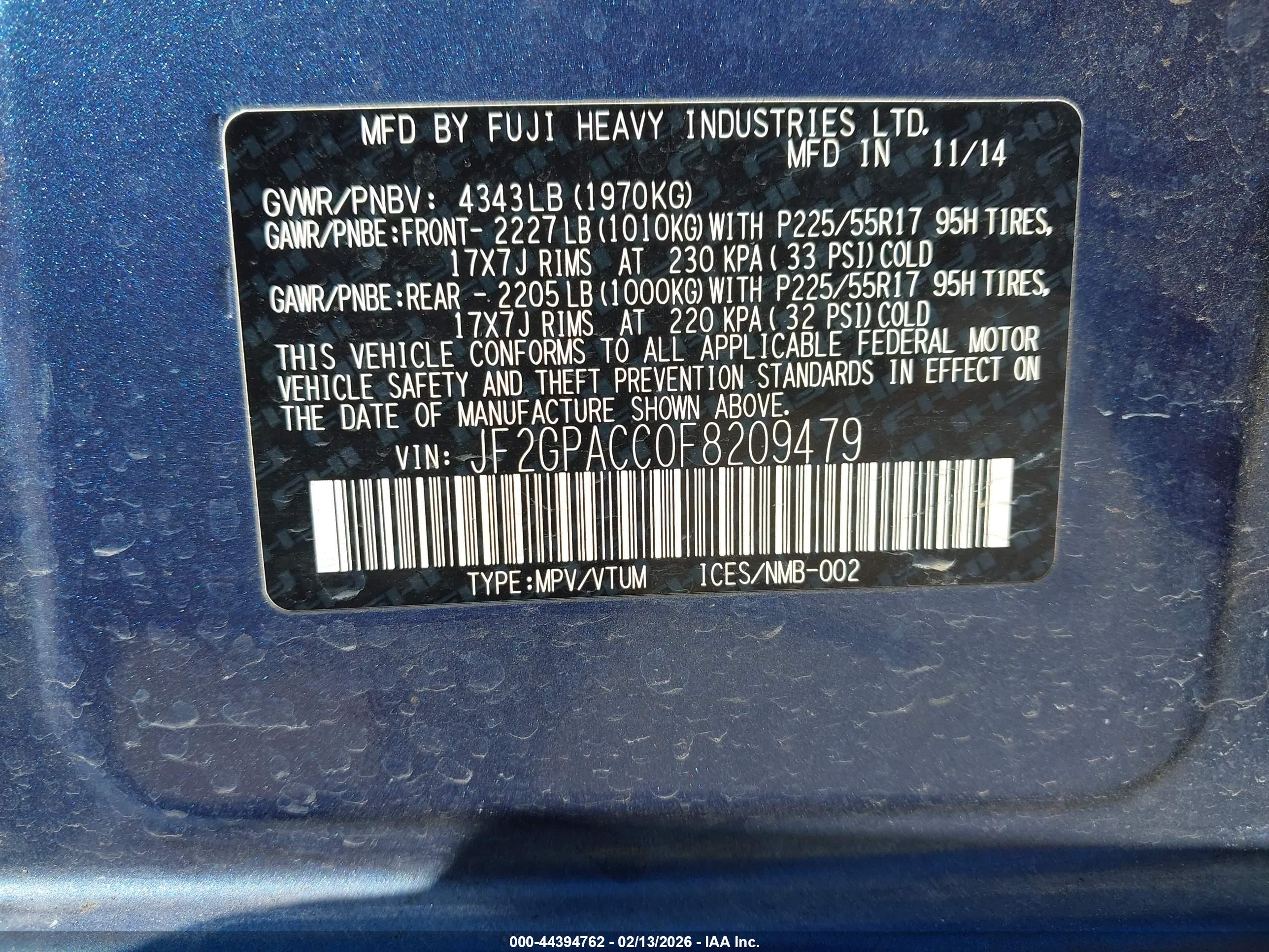 SUBARU XV image 9