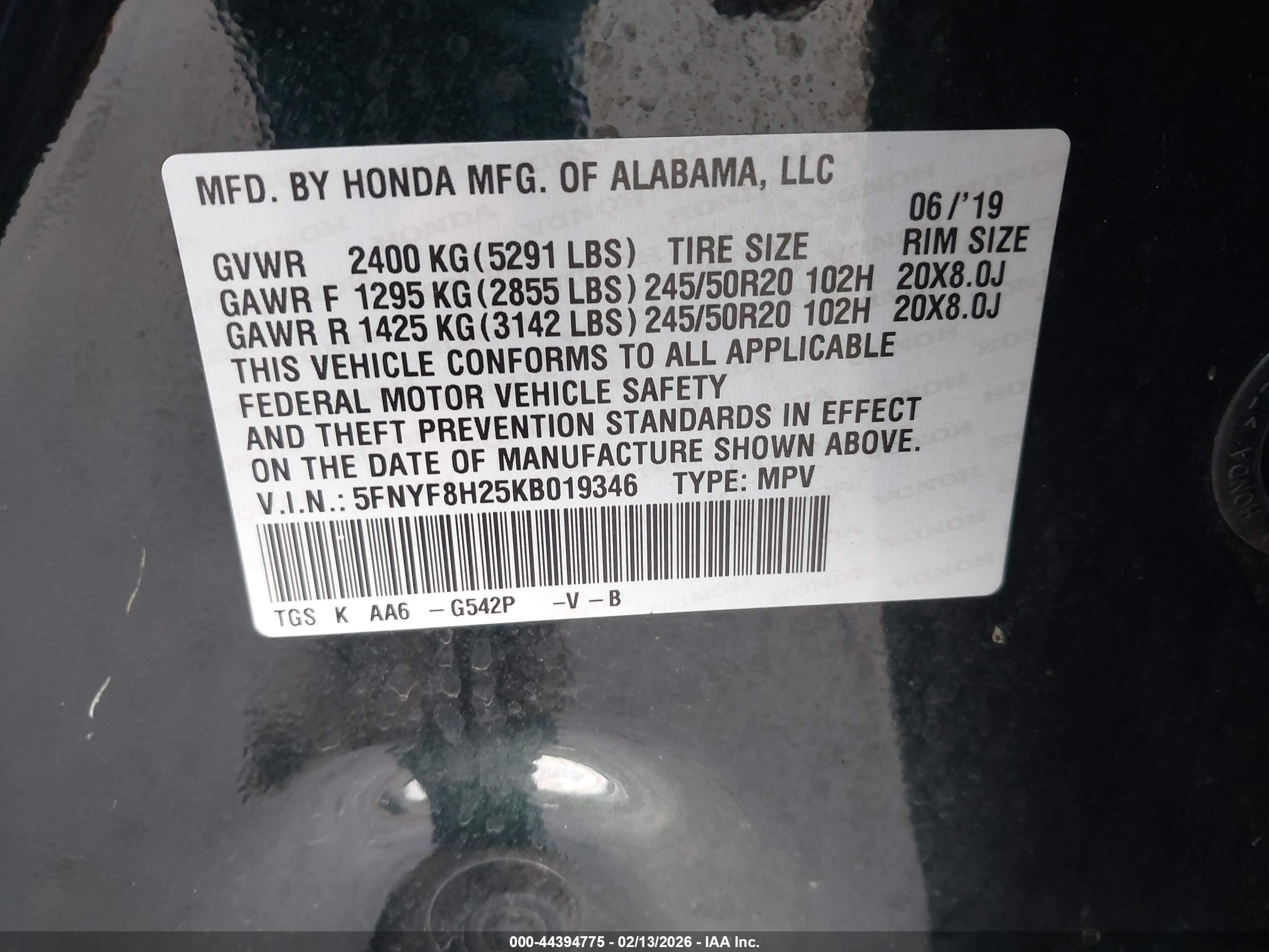 HONDA PASSPORT image 9