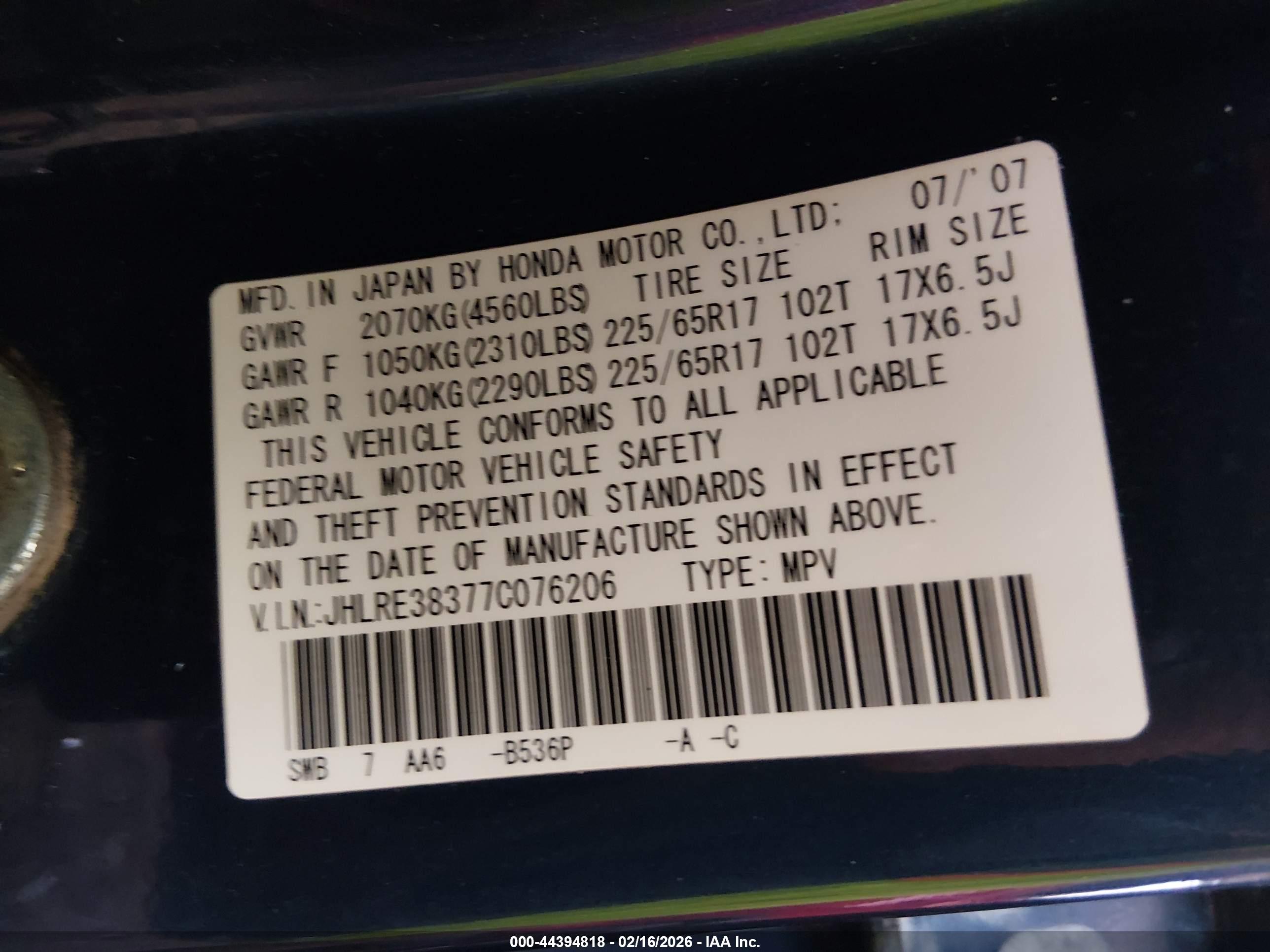 HONDA CR-V image 9
