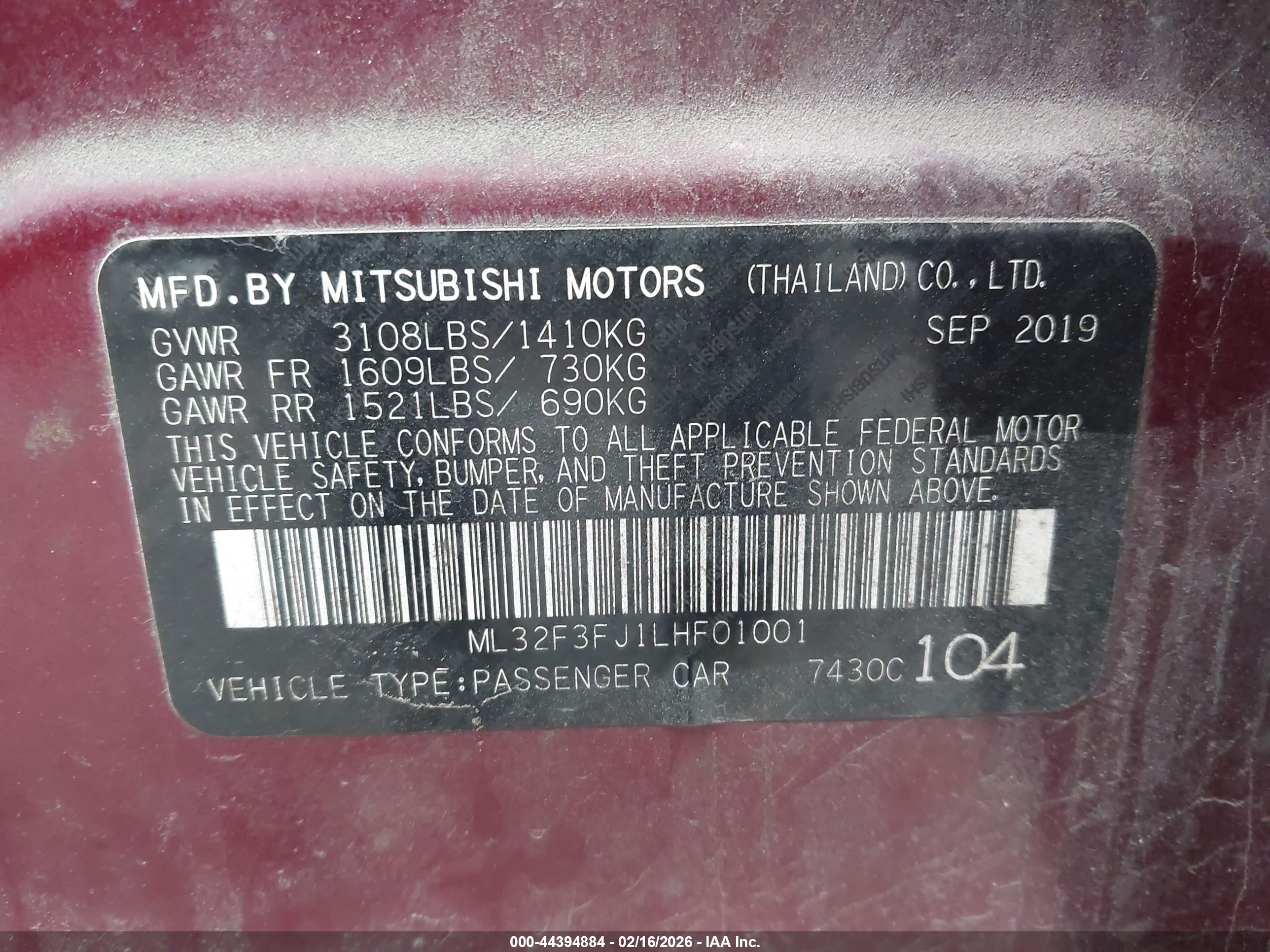 MITSUBISHI MIRAGE image 9