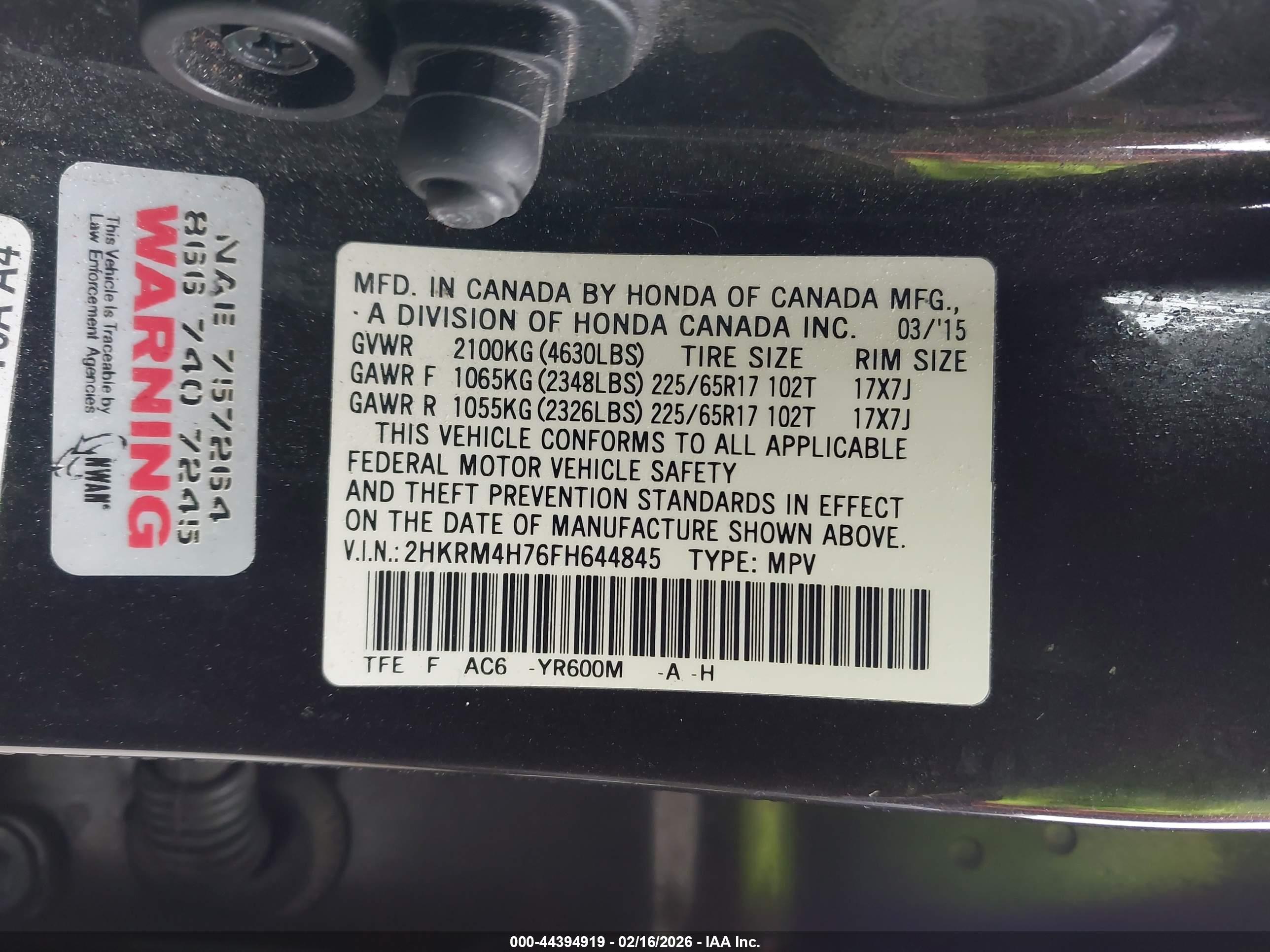 HONDA CR-V image 9
