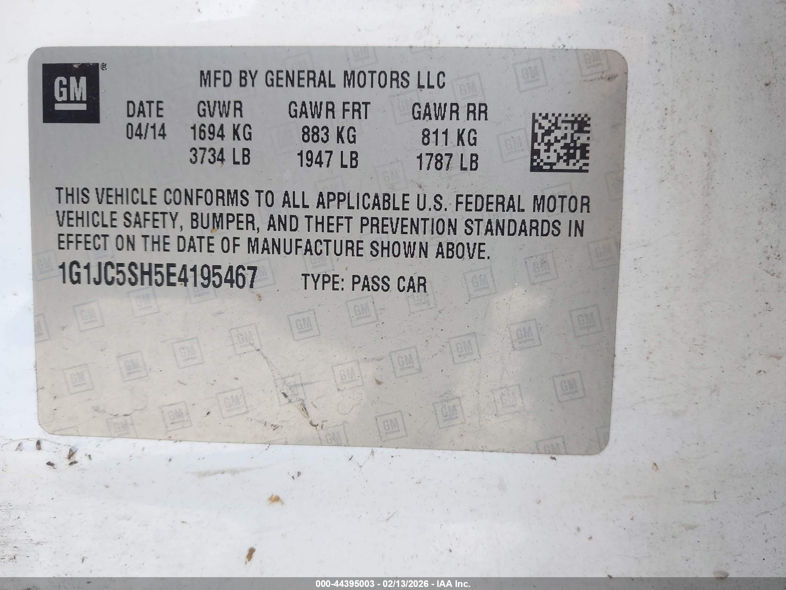 CHEVROLET SONIC image 9