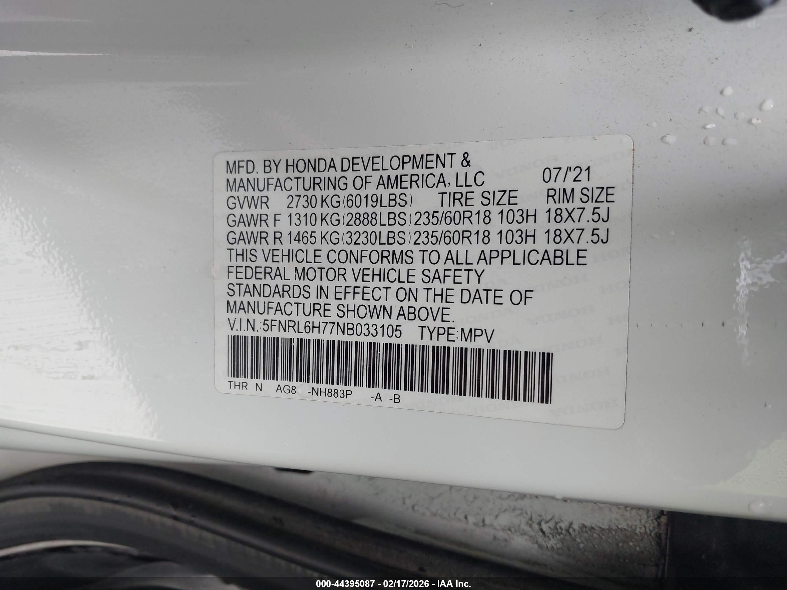 HONDA ODYSSEY image 9