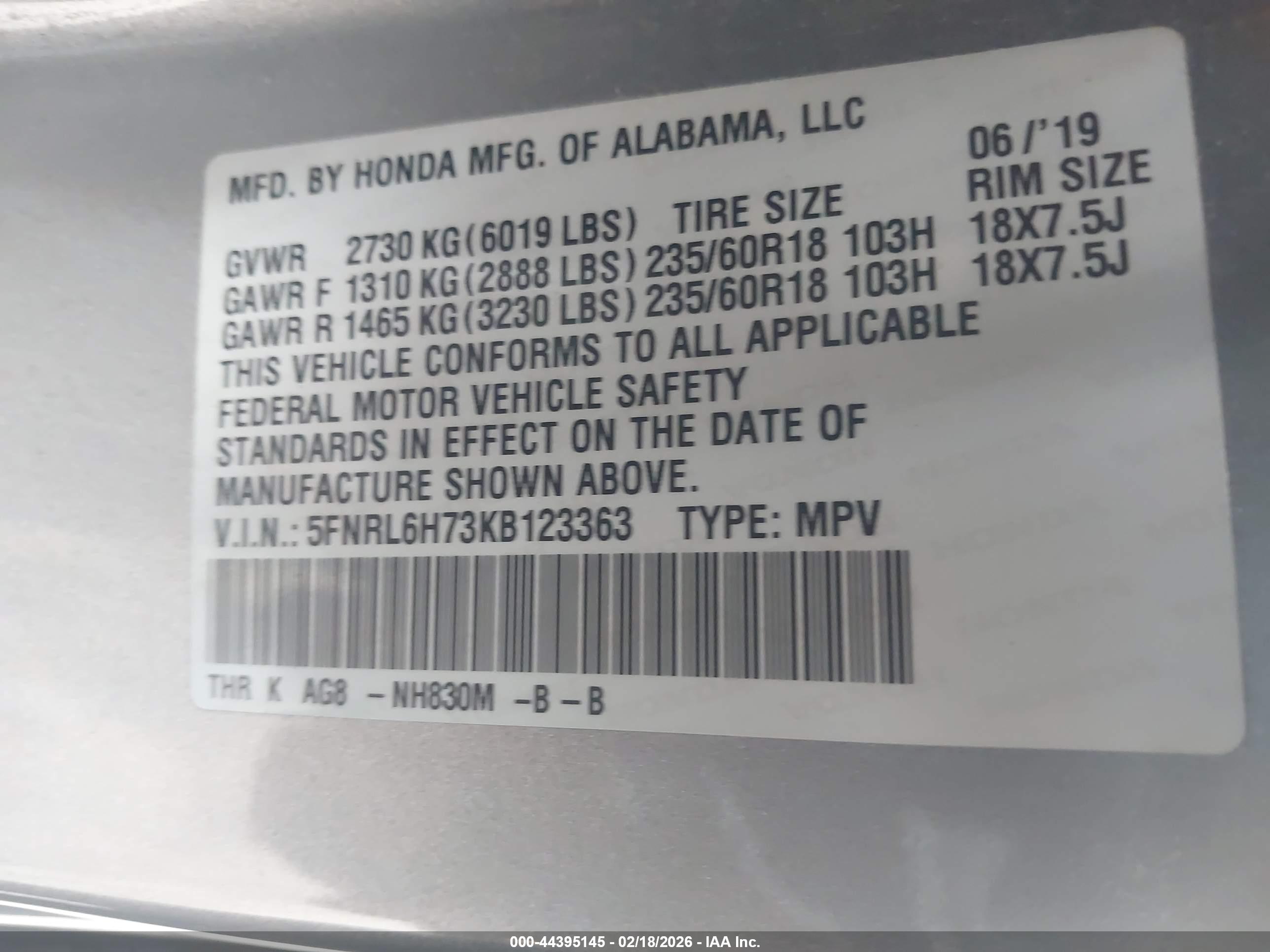 HONDA ODYSSEY image 9