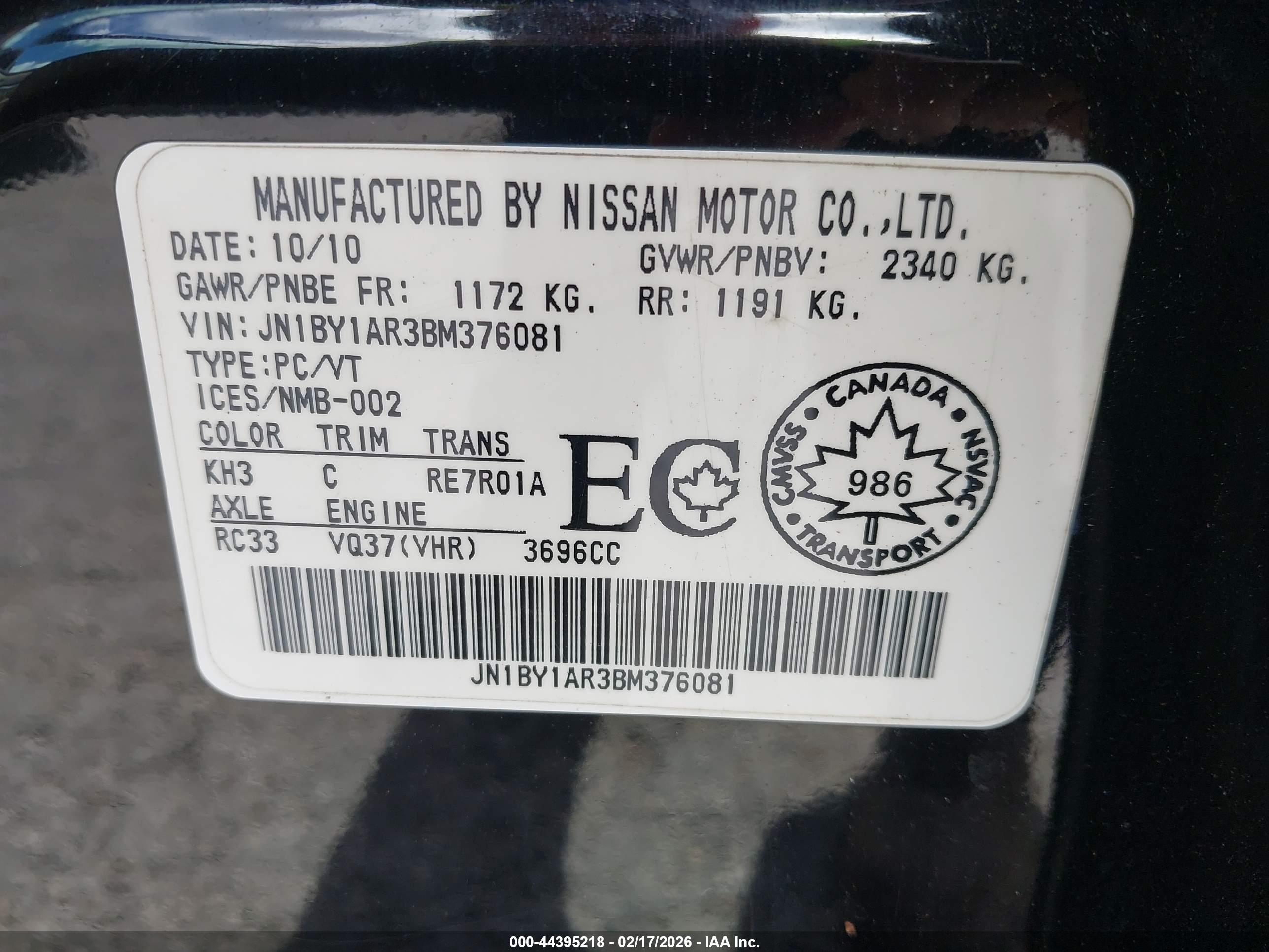 INFINITI M37X image 9