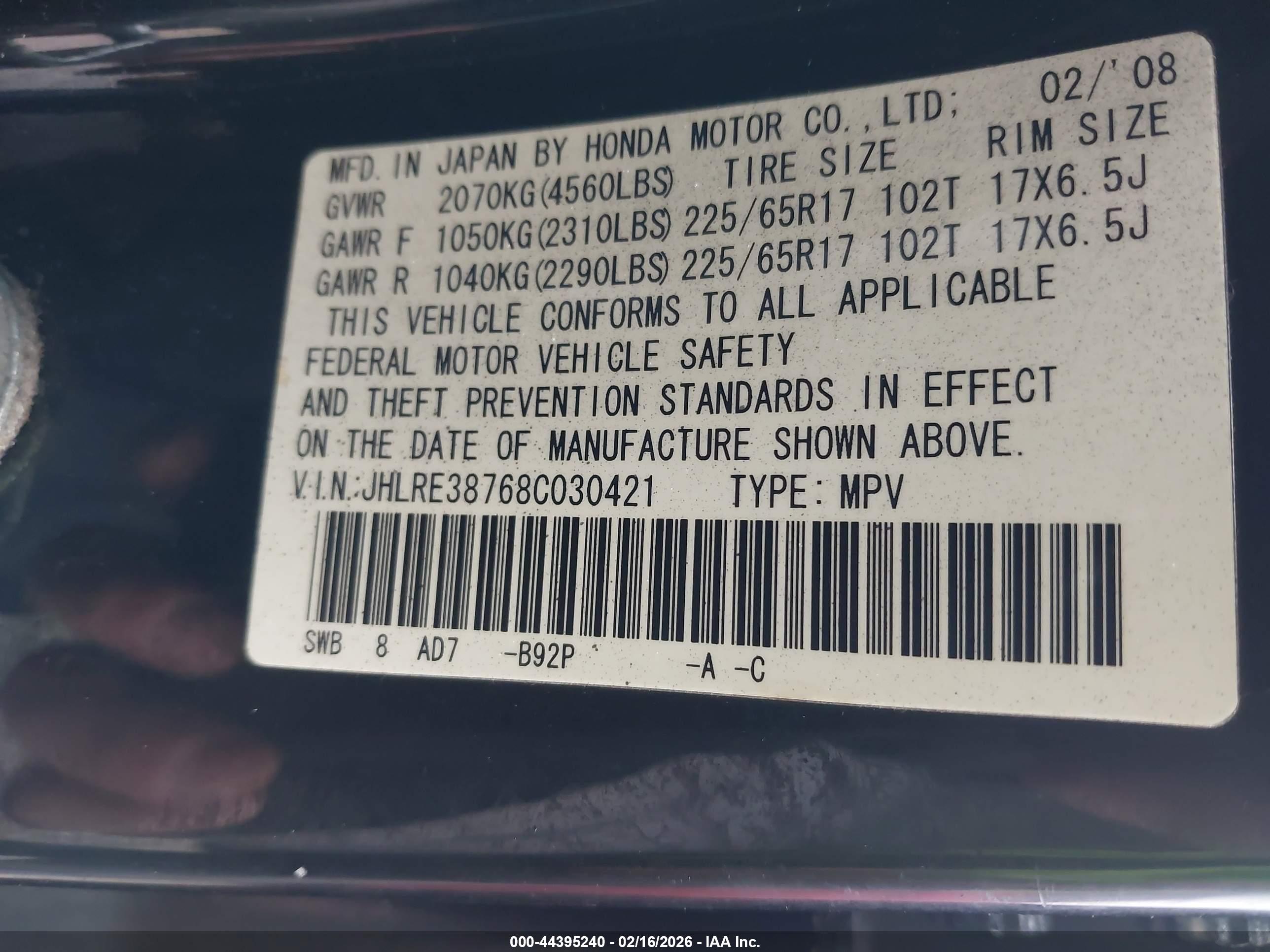 HONDA CR-V image 9
