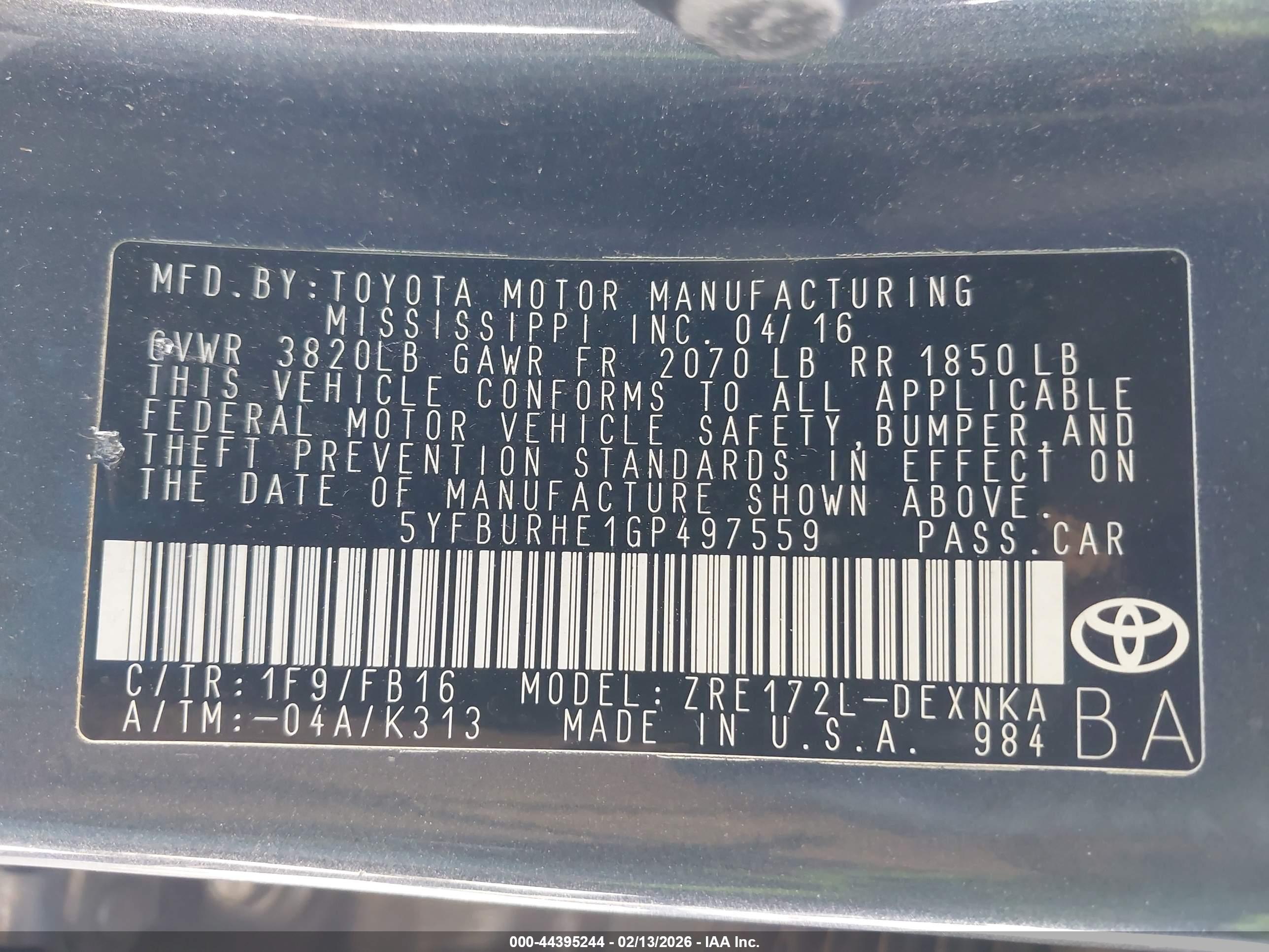 TOYOTA COROLLA image 9