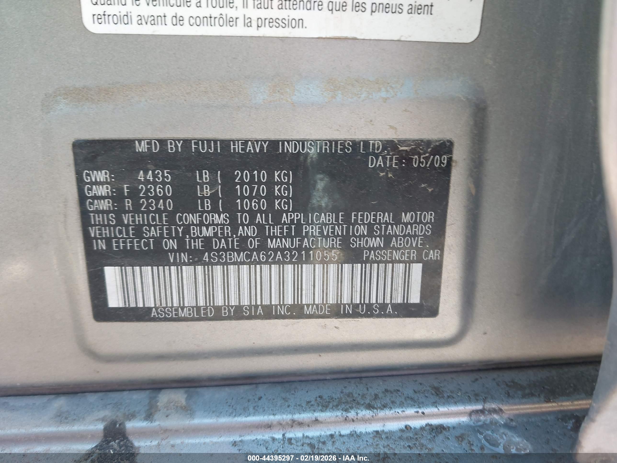 SUBARU LEGACY image 9