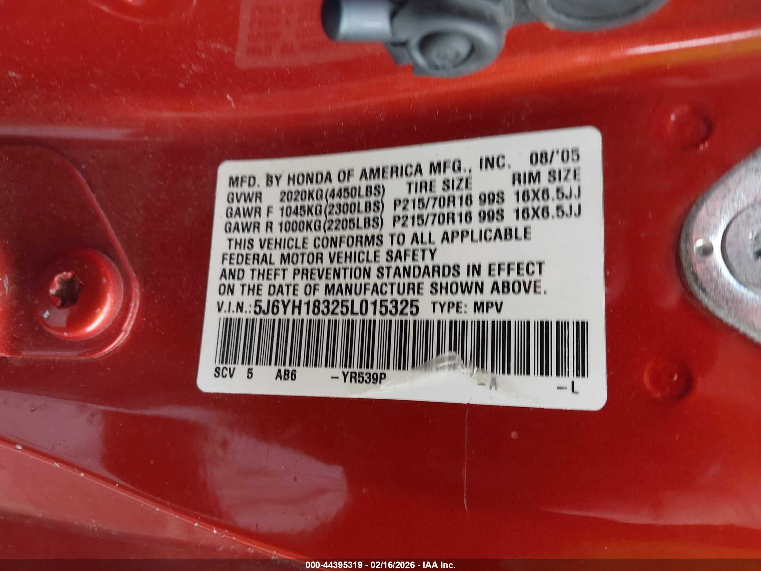 HONDA ELEMENT image 9