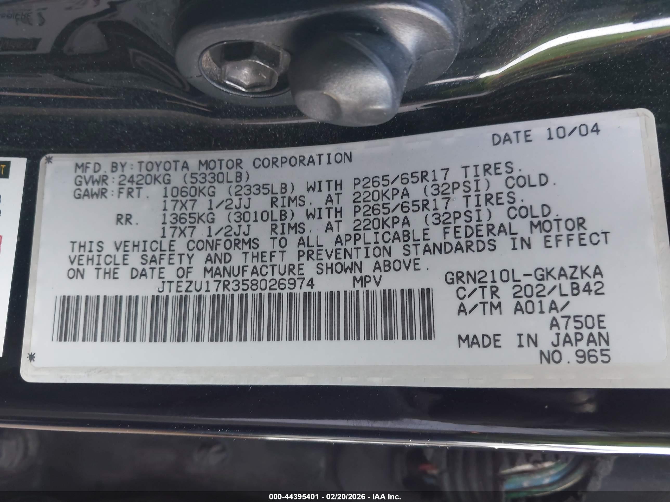 TOYOTA 4RUNNER image 9