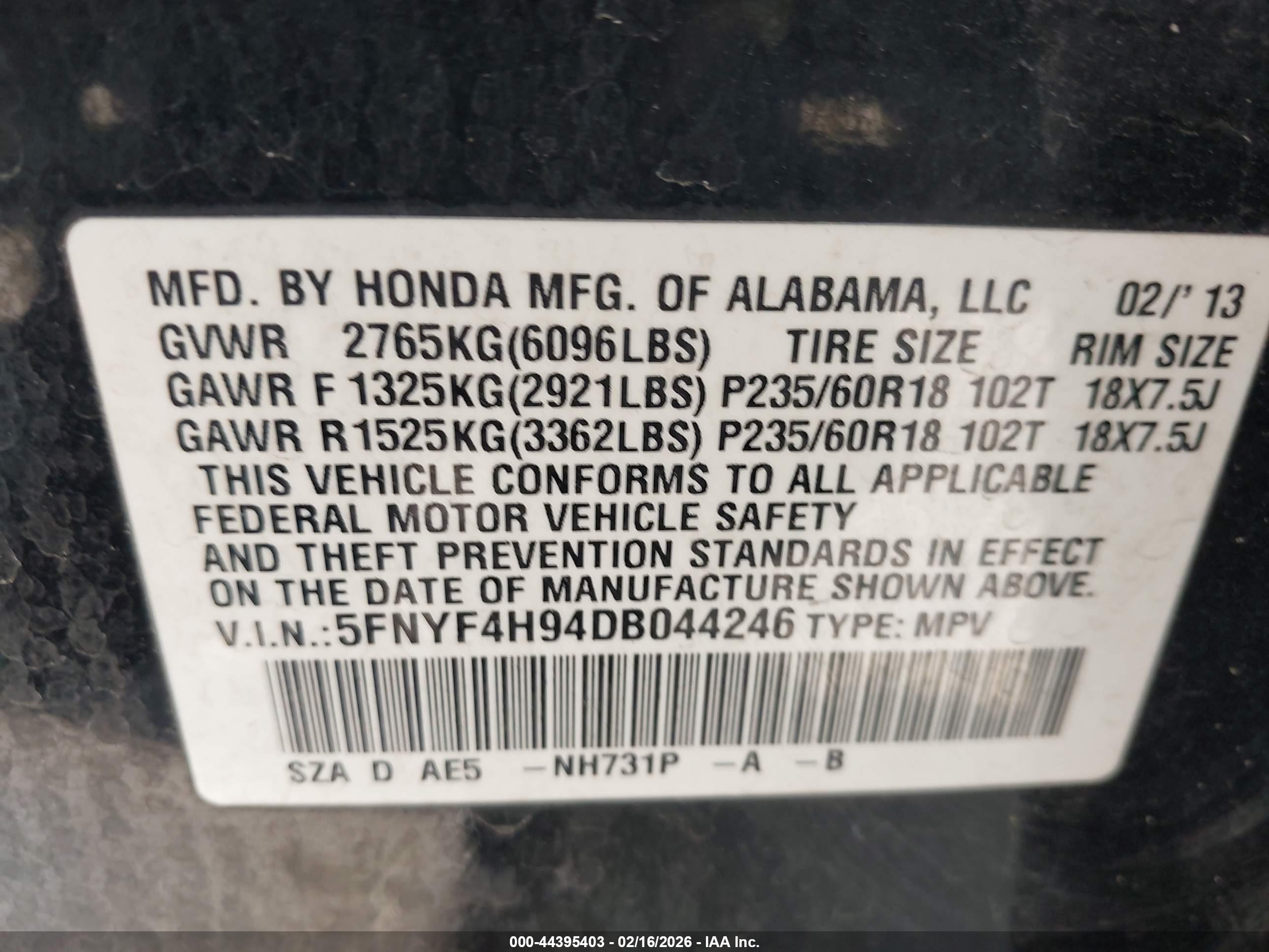 HONDA PILOT image 9
