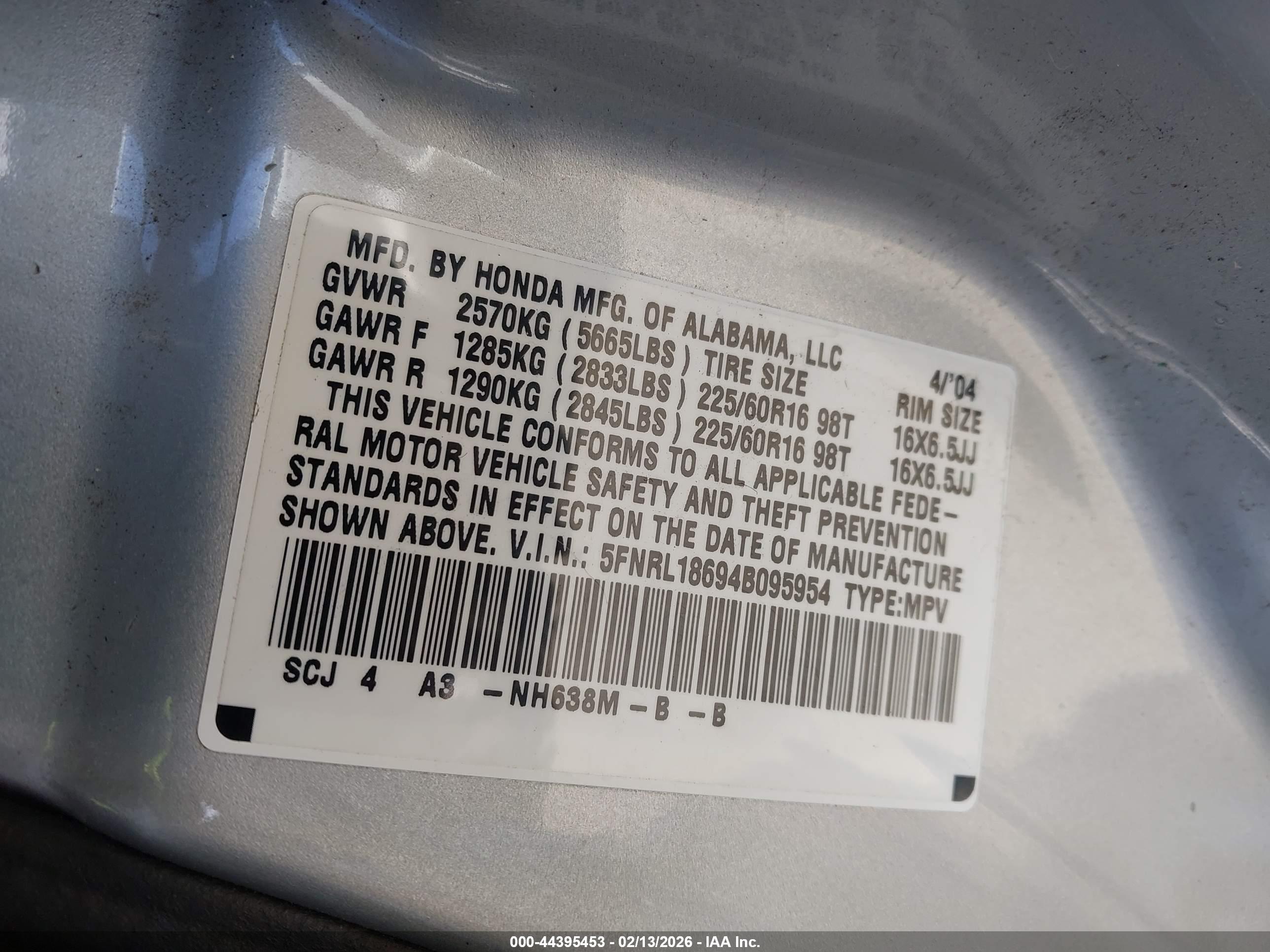 HONDA ODYSSEY image 9