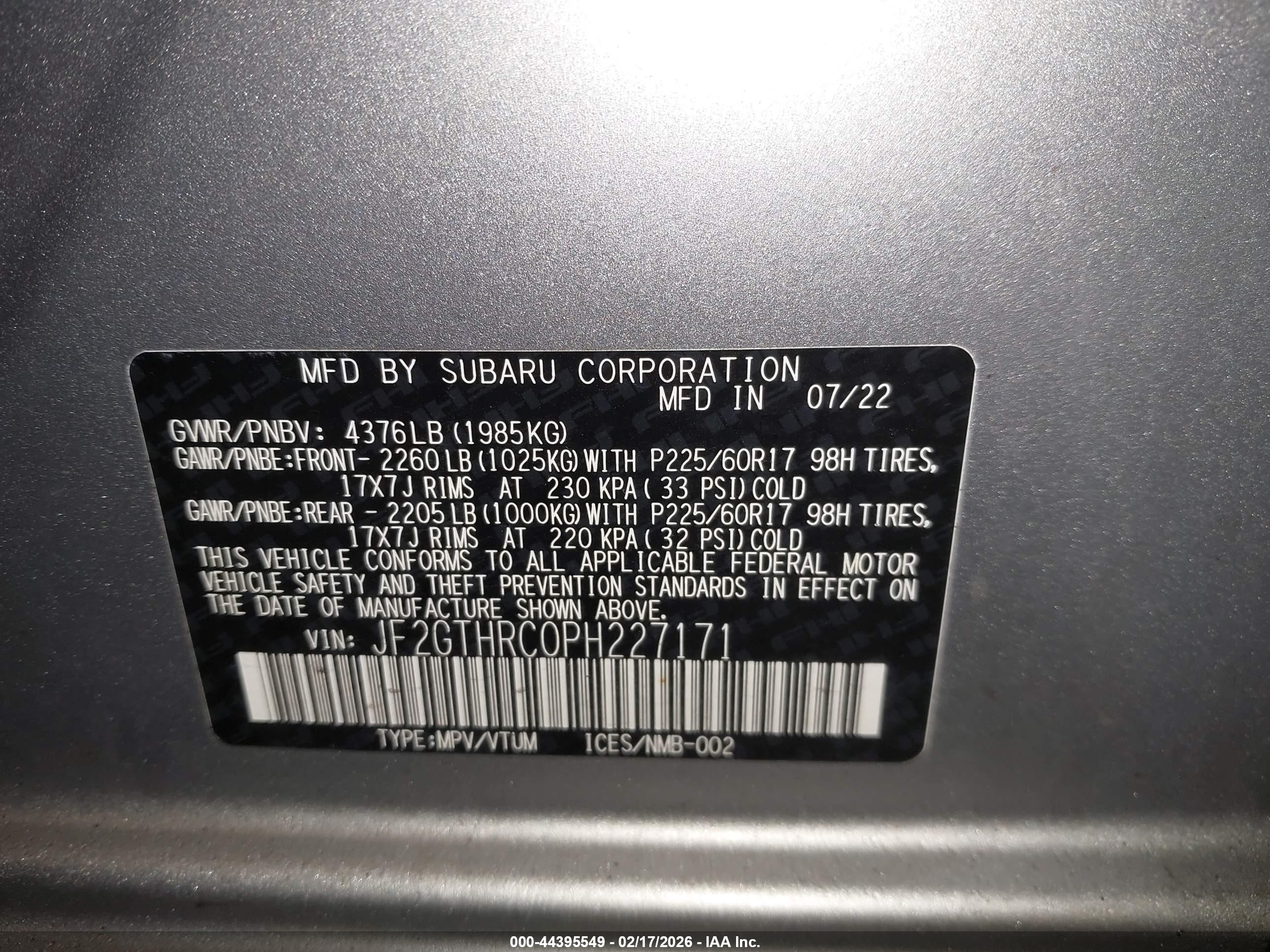 SUBARU CROSSTREK image 9