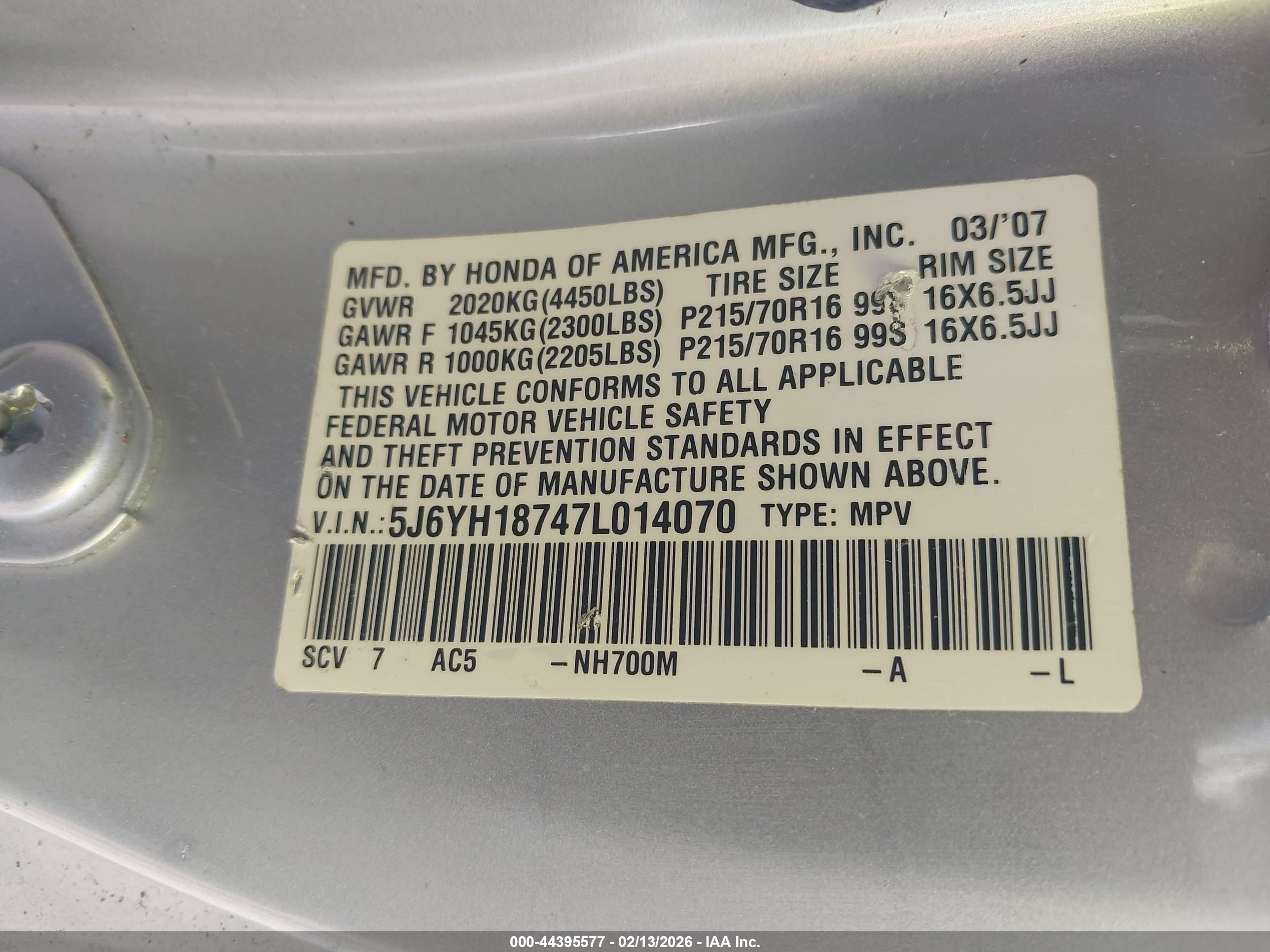 HONDA ELEMENT image 9