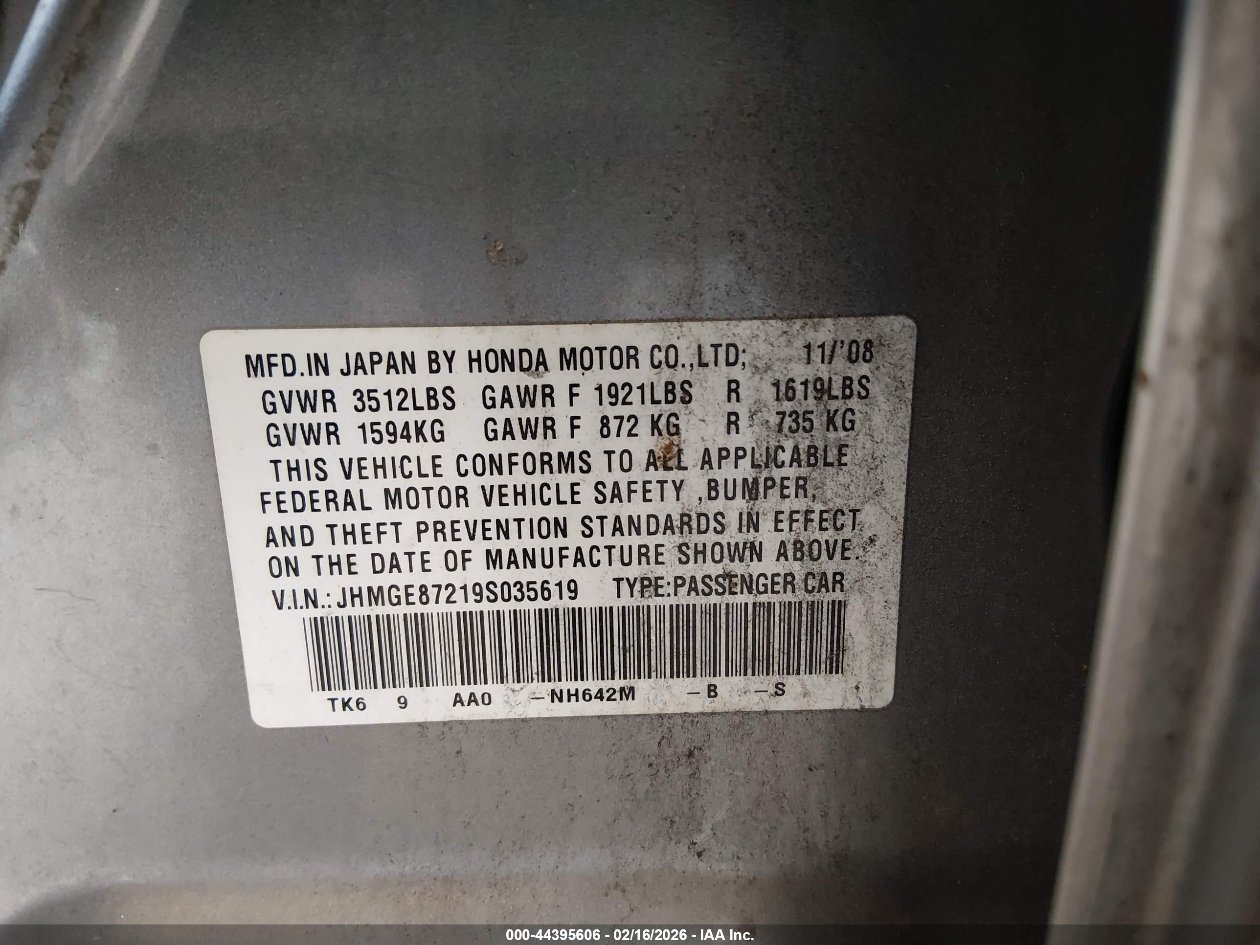 HONDA FIT image 9
